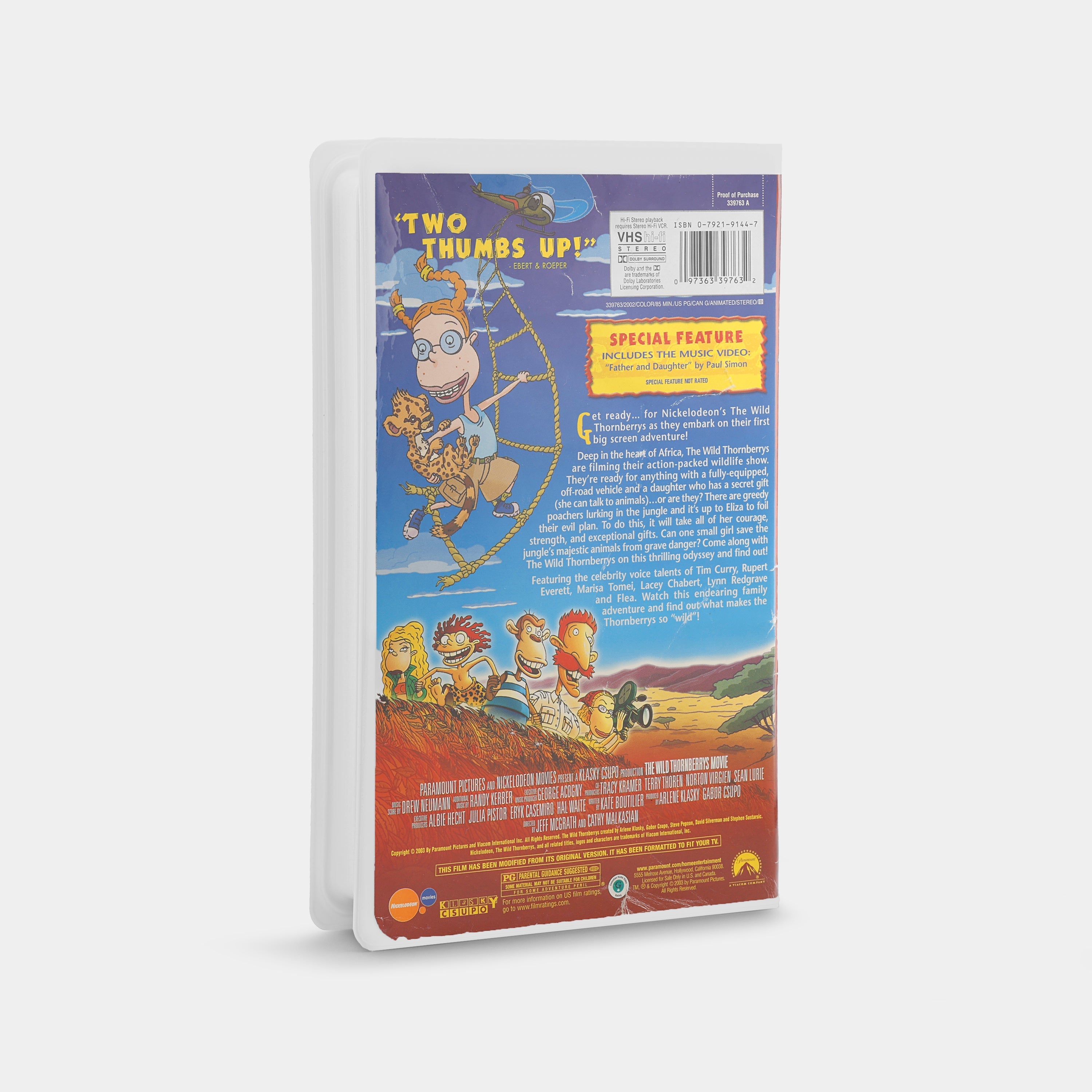 The Wild Thornberrys Movie VHS Tape