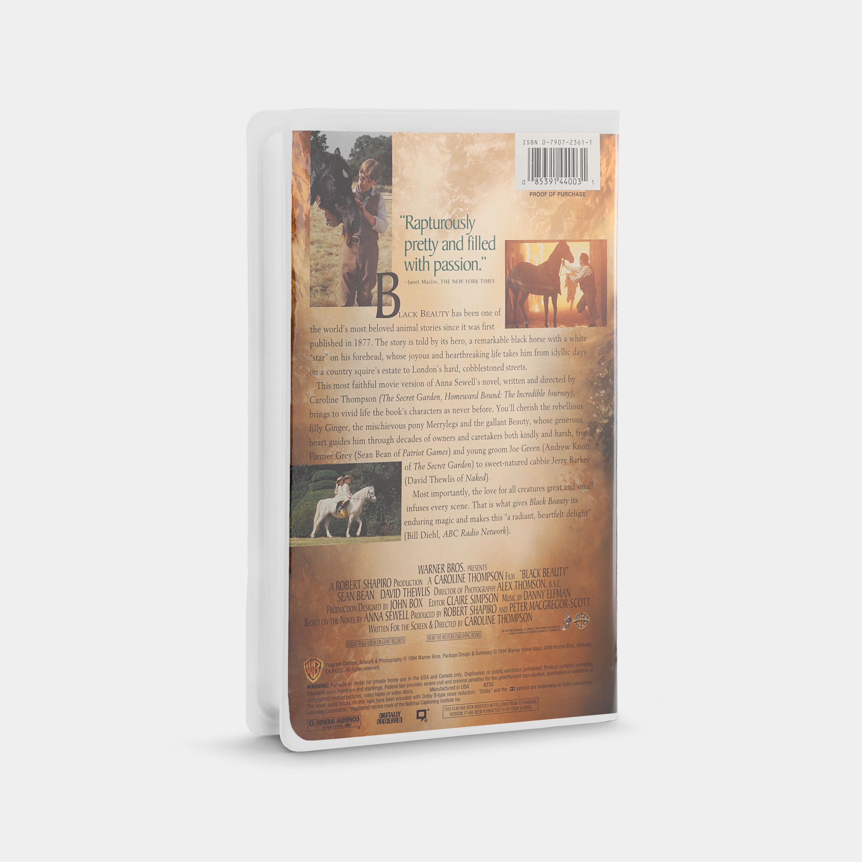 Black Beauty VHS Tape