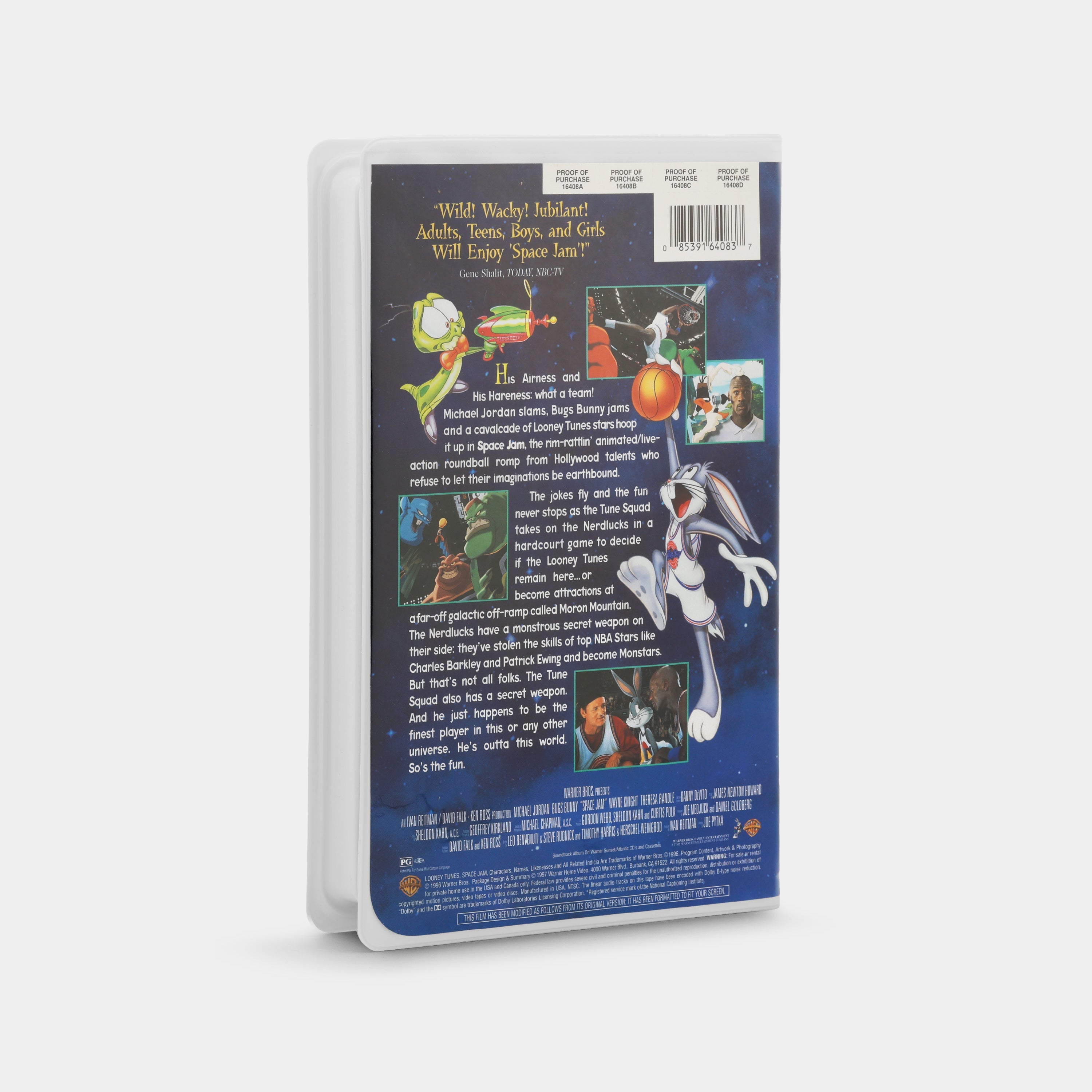 Space Jam VHS Tape with Commemorative Collector's Coin