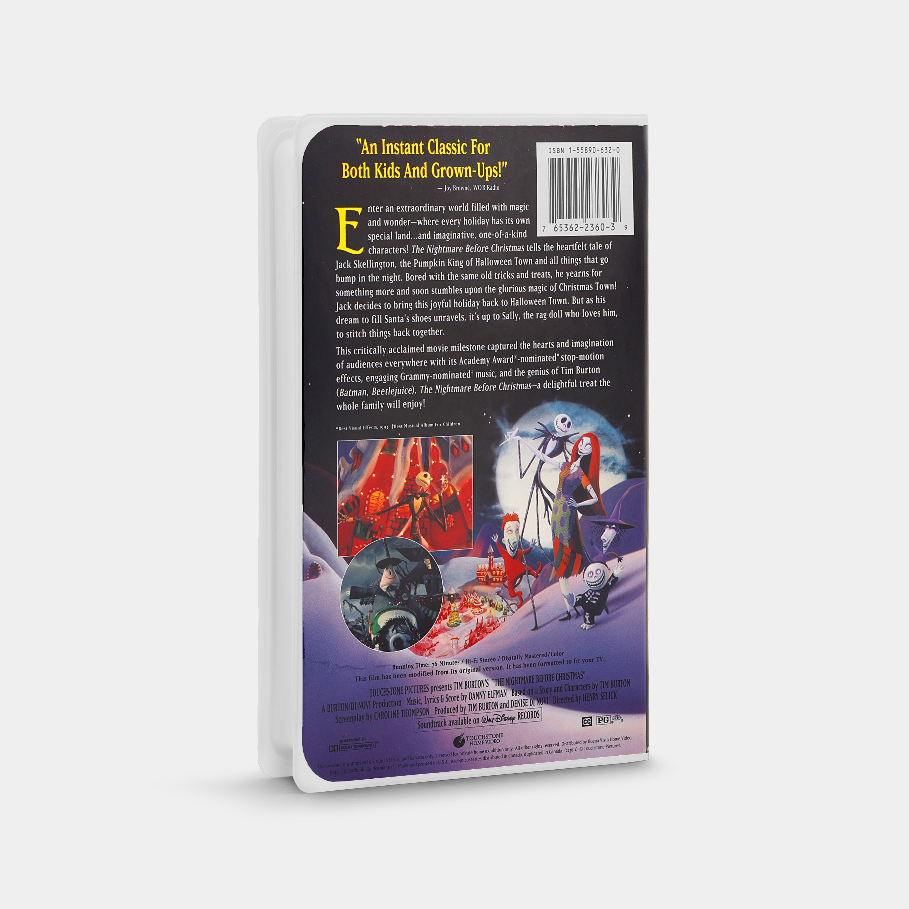 The Nightmare Before Christmas VHS Tape