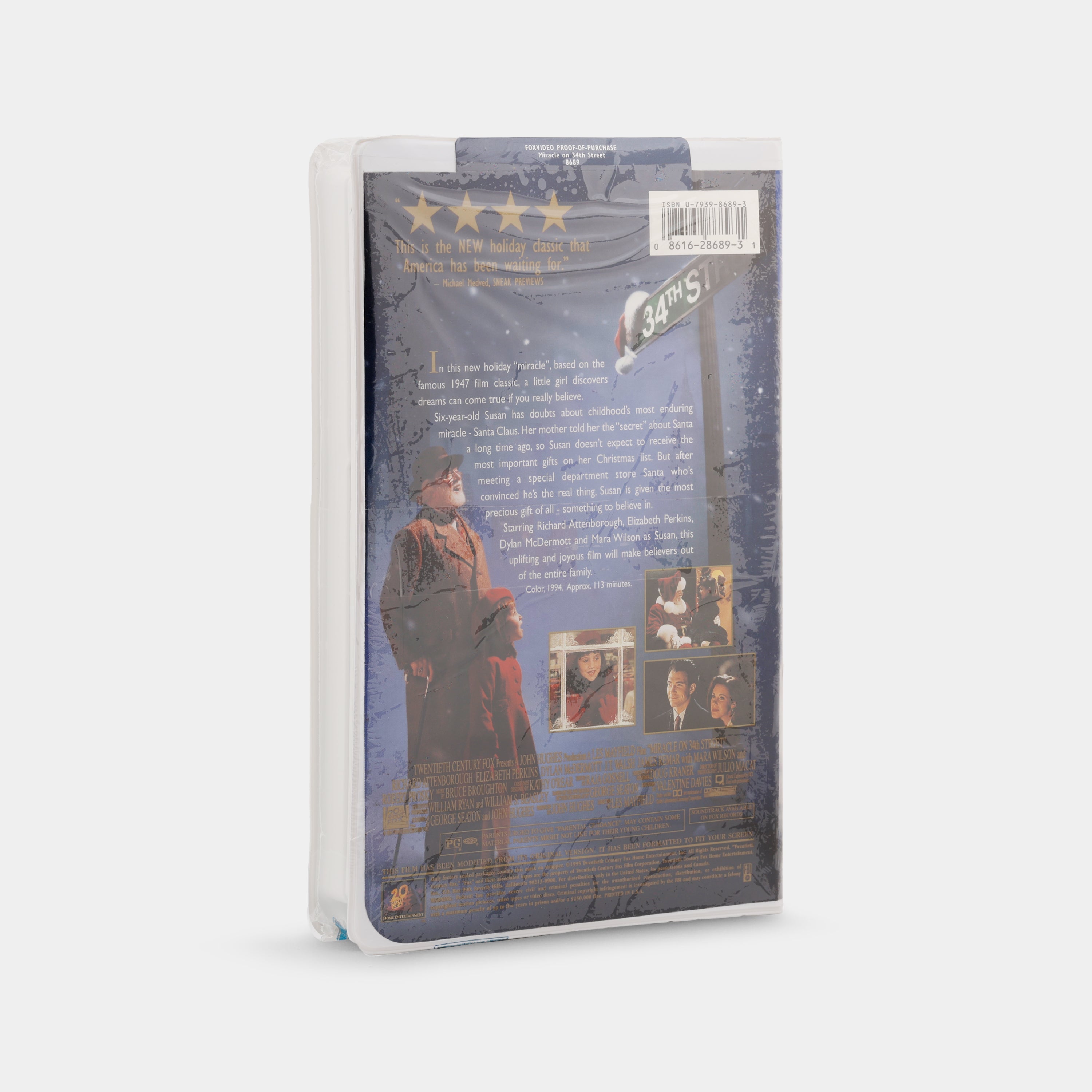 Miracle on 34th Street (1994, Sealed) VHS Tape