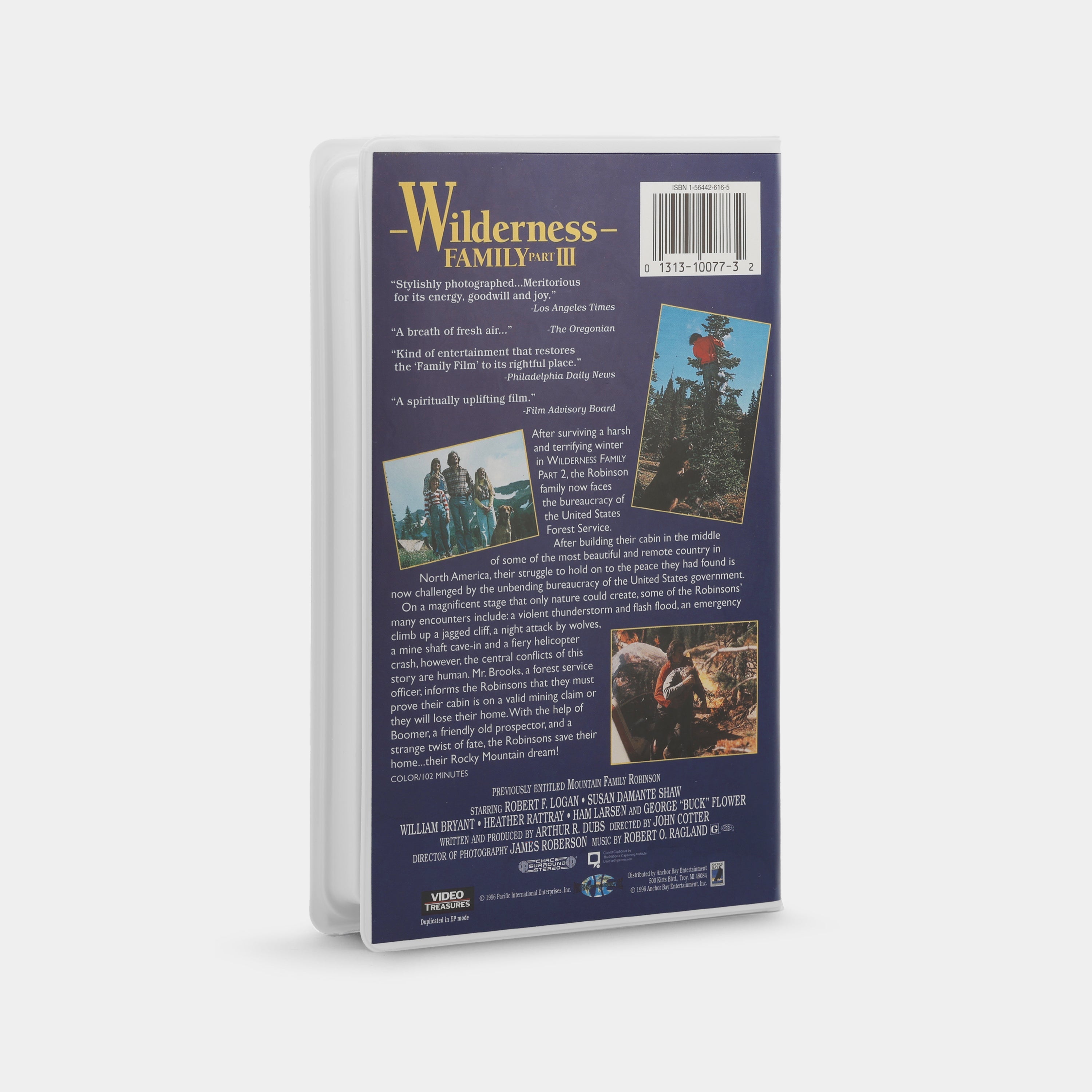 Wilderness Family Part III VHS Tape