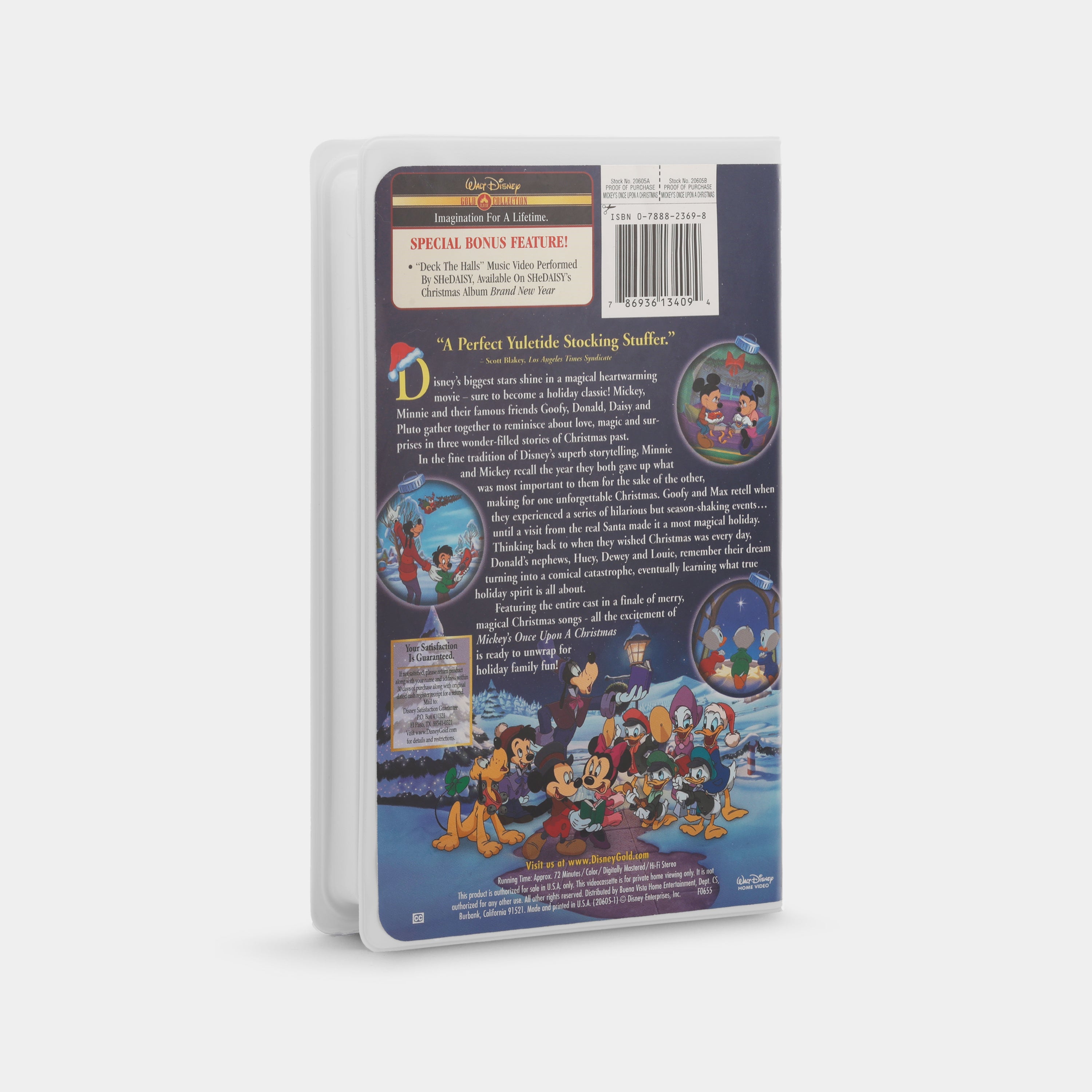 Mickey's Once Upon a Christmas (Gold Collection) VHS Tape