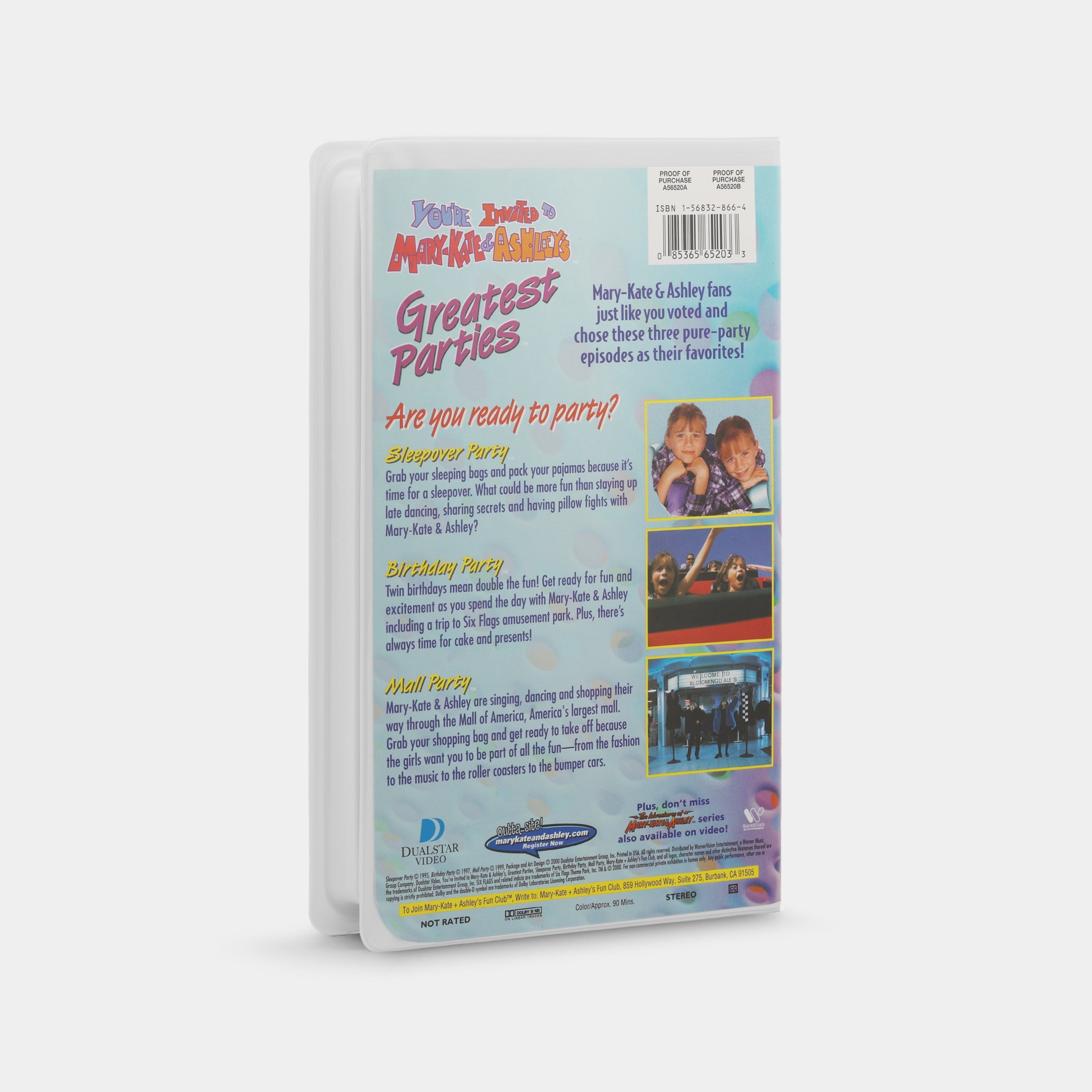 You're Invited to Mary-Kate & Ashley's Greatest Parties VHS Tape