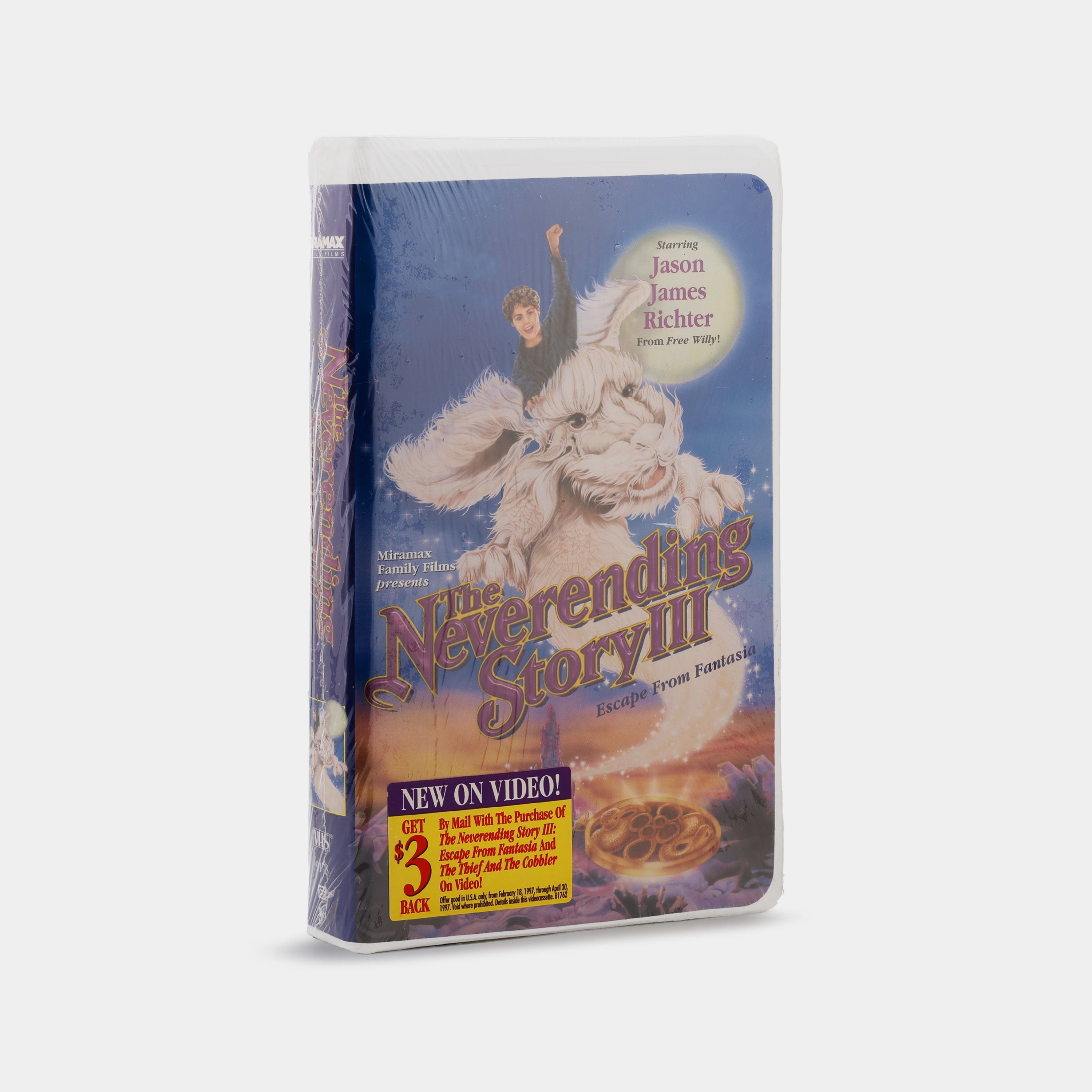 The NeverEnding Story III: Escape from Fantasia (Sealed) VHS Tape