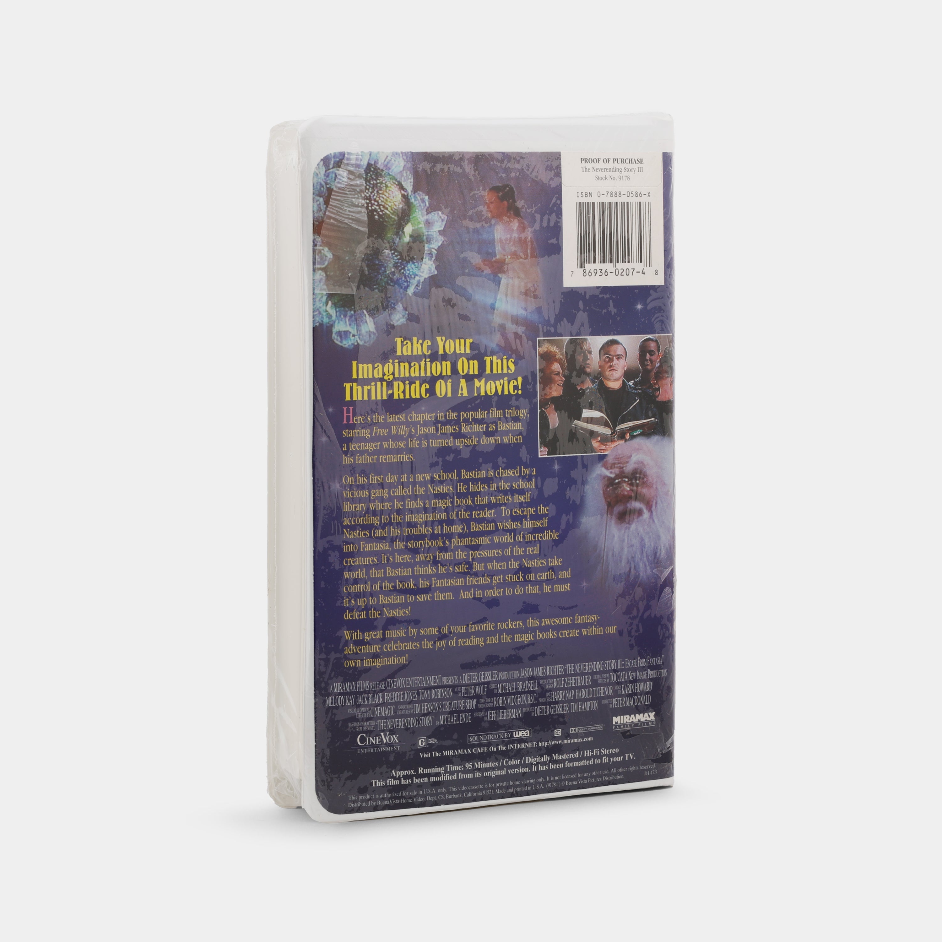 The NeverEnding Story III: Escape from Fantasia (Sealed) VHS Tape