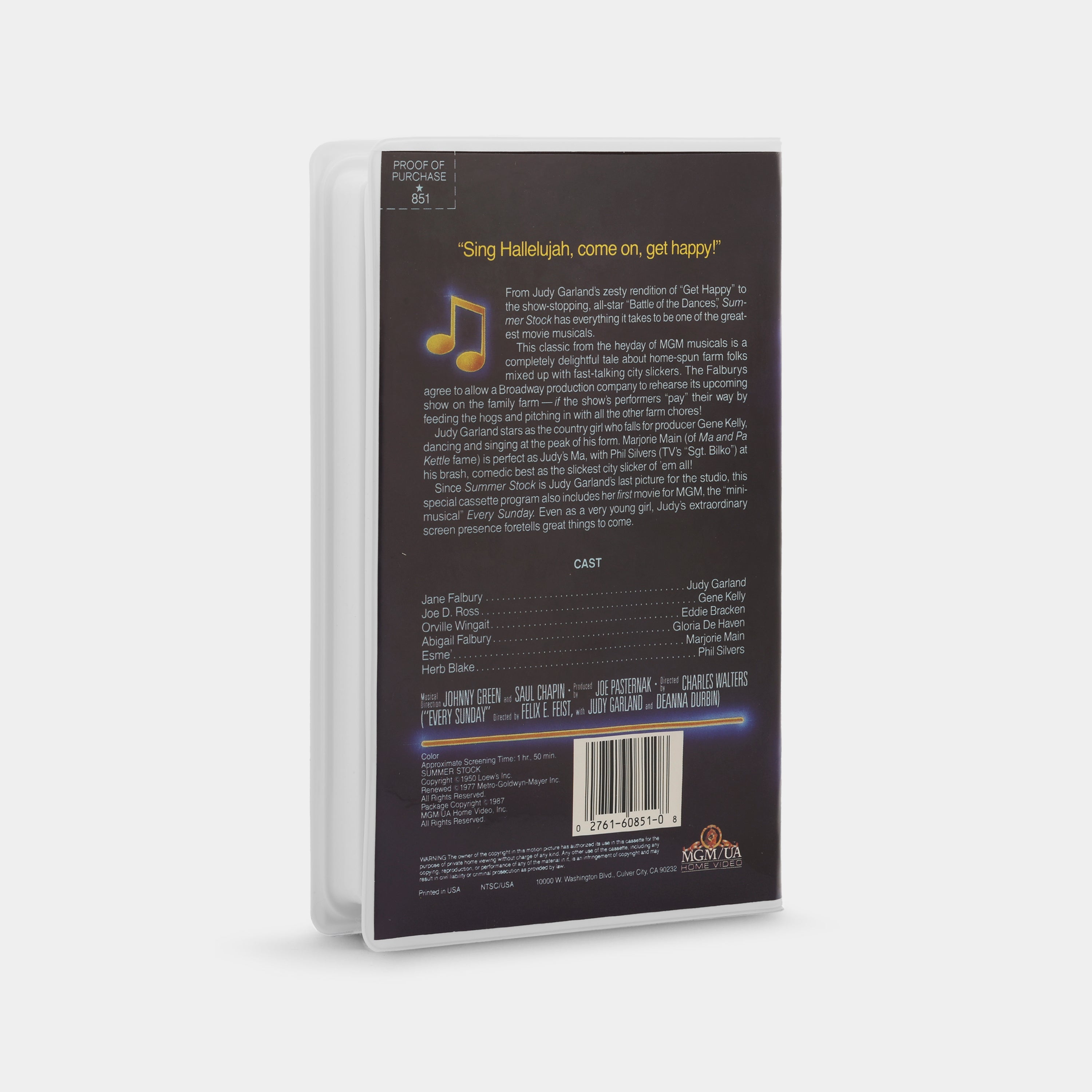 Summer Stock VHS Tape