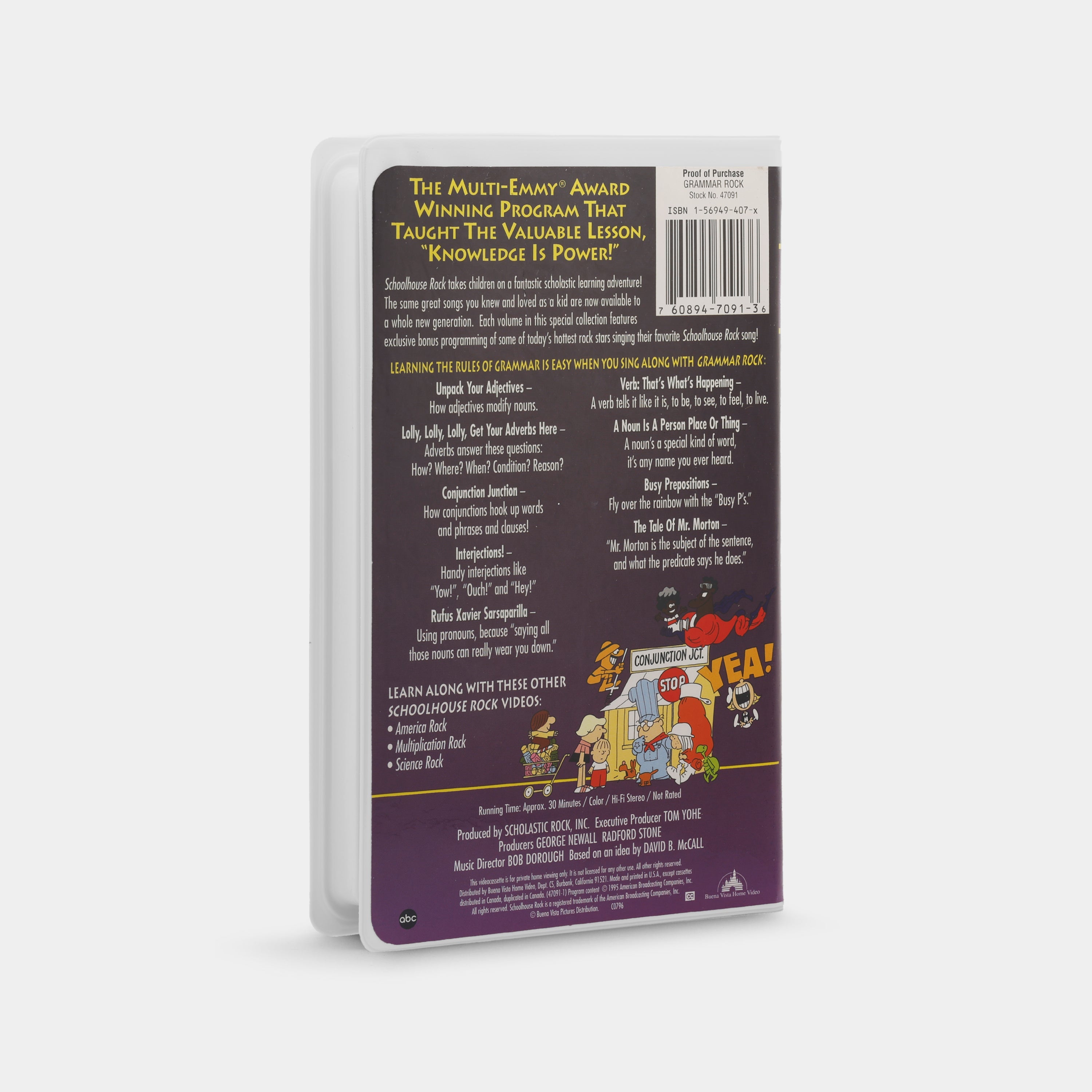 Schoolhouse Rock: Grammar Rock VHS Tape