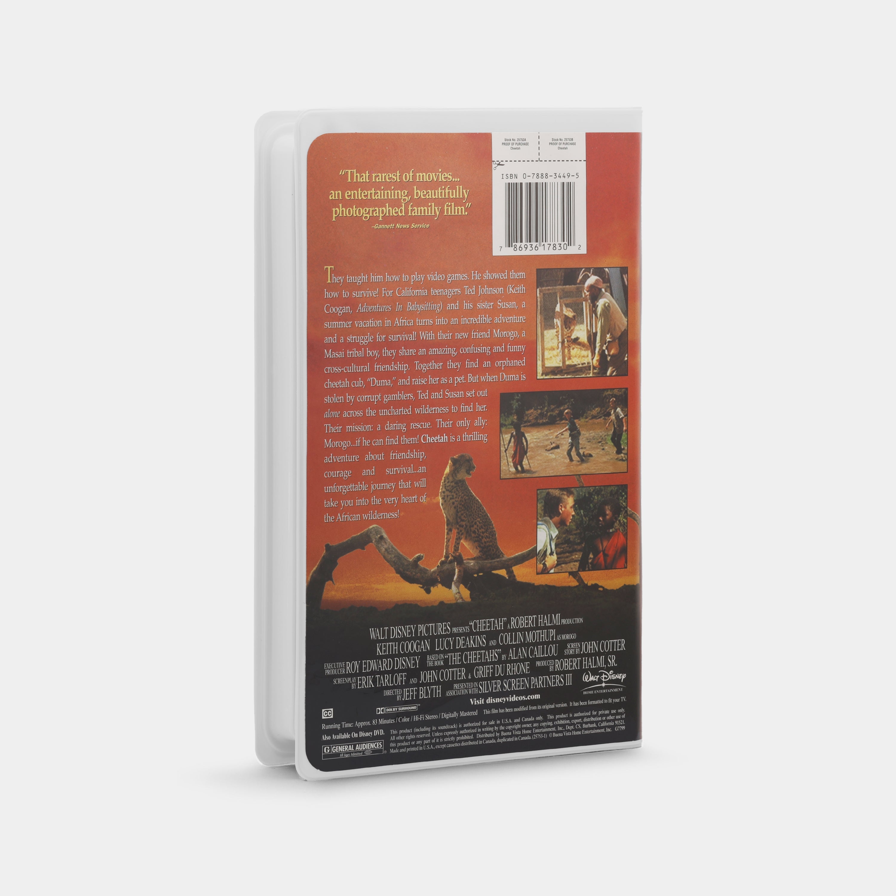 Cheetah VHS Tape