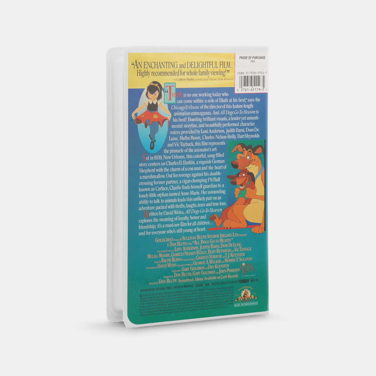 All Dogs Go to Heaven VHS Tape