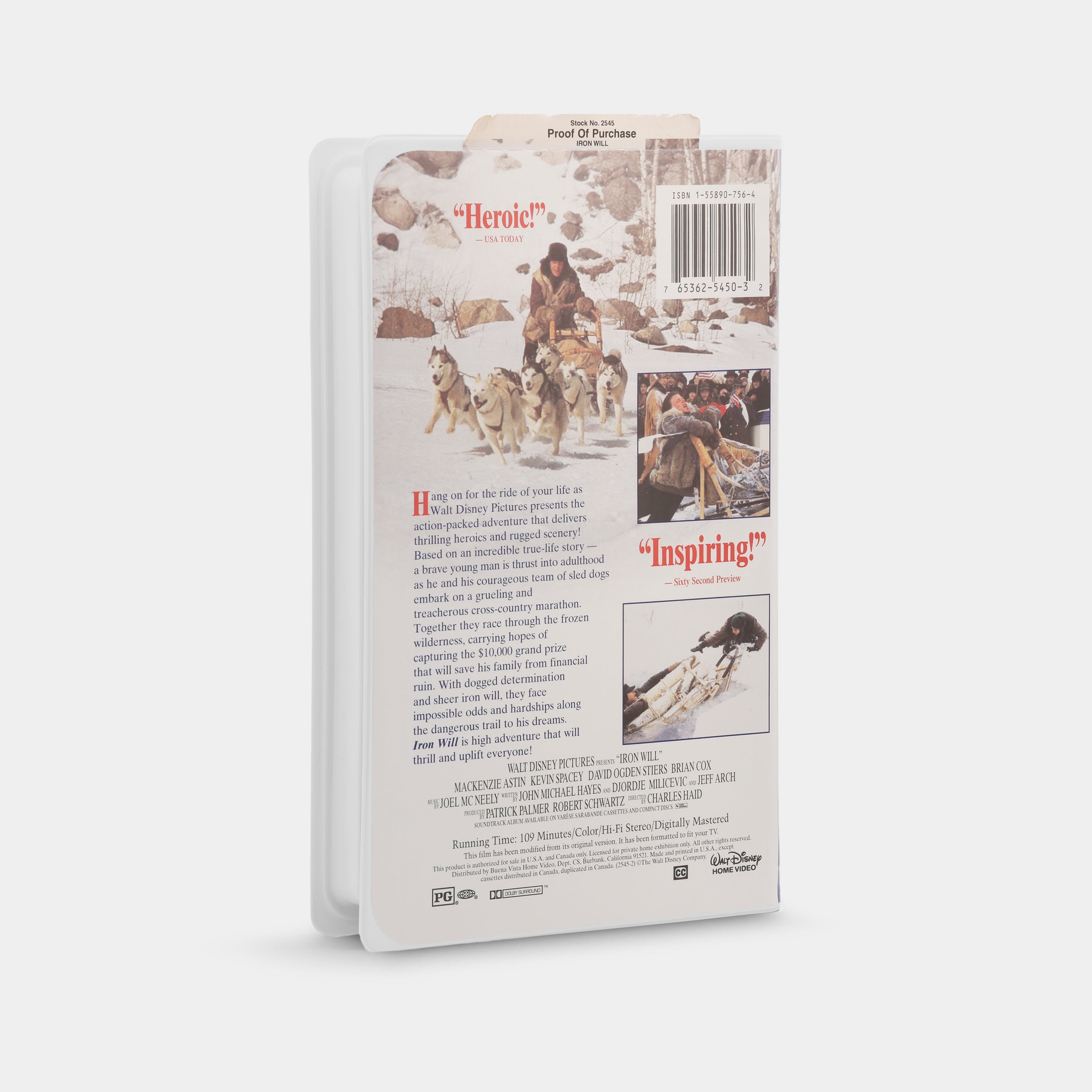 Iron Will VHS Tape