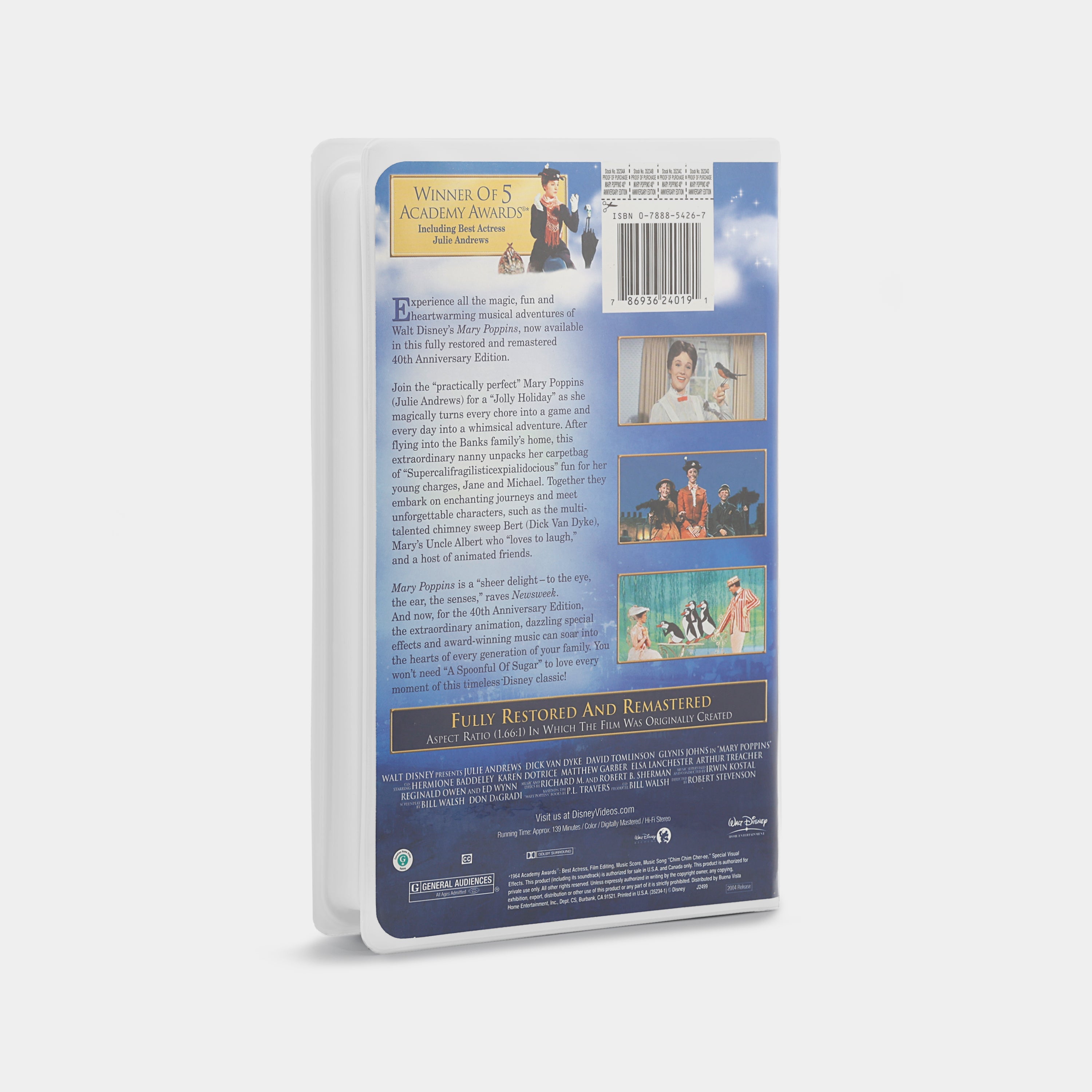 Mary Poppins (40th Anniversary Edition) VHS Tape