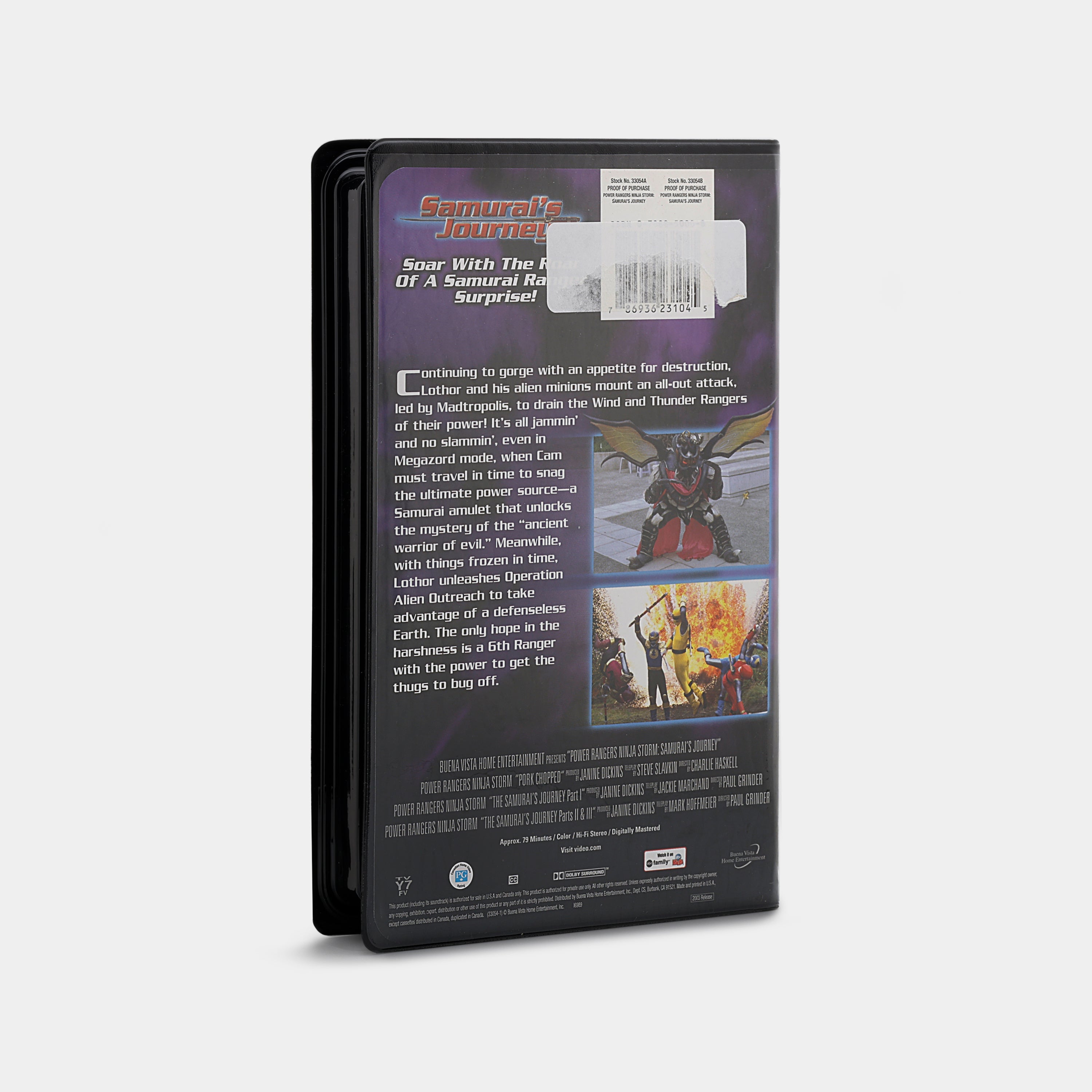 Power Rangers Ninja Storm: Samurai's Journey VHS Tape