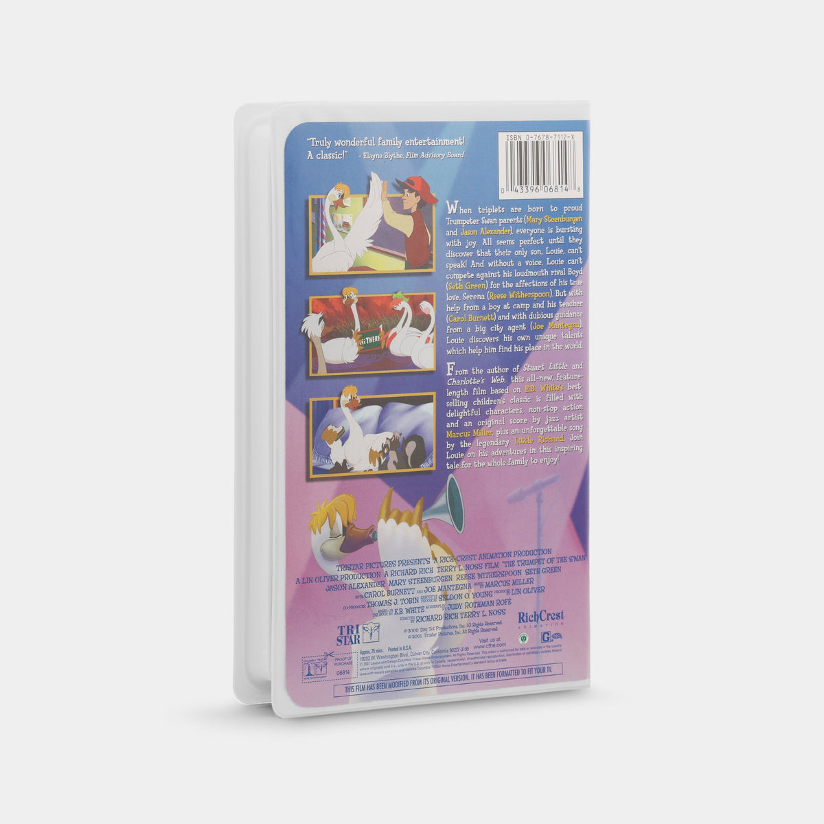 The Trumpet of the Swan VHS Tape