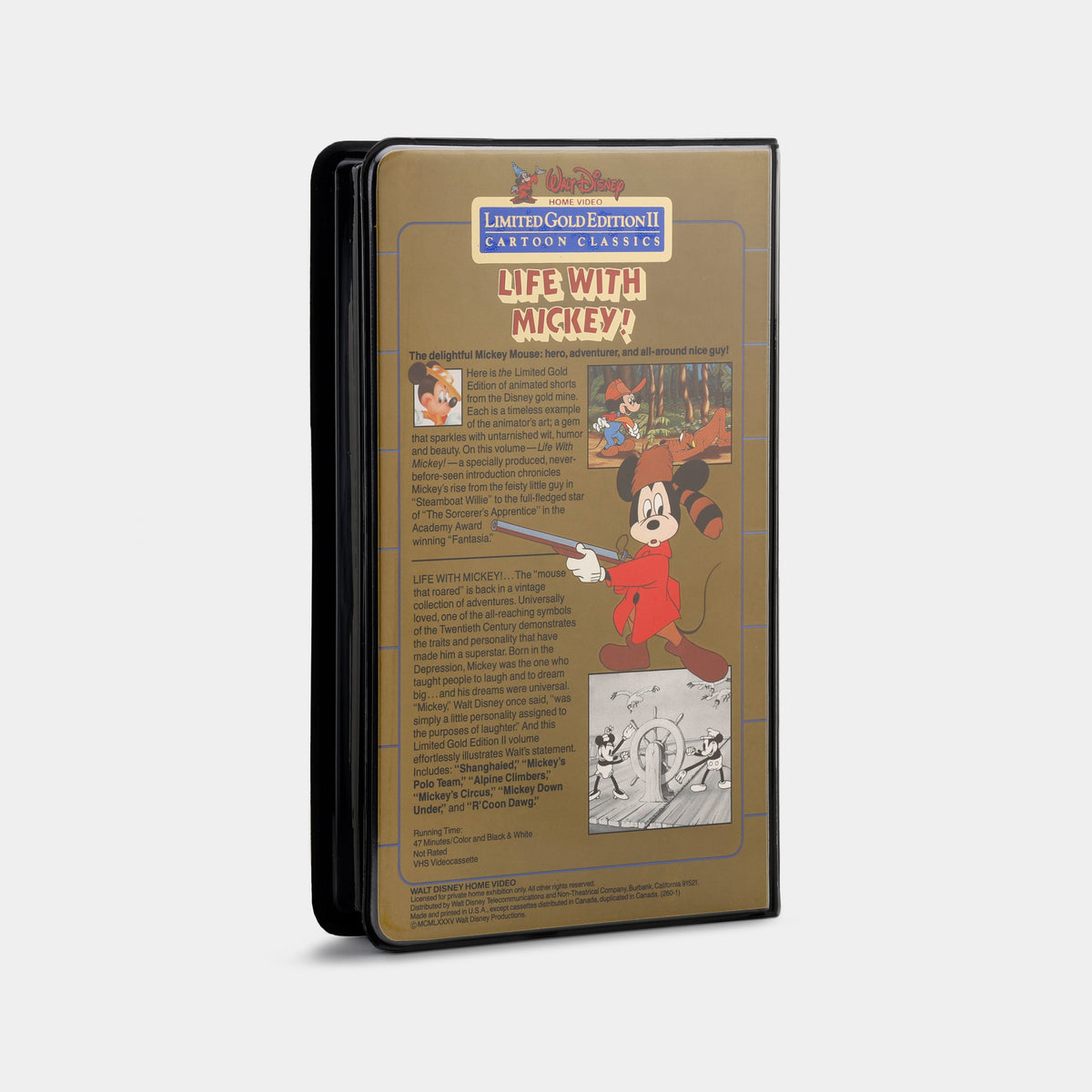 Walt Disney Home Video: Life With Mickey! VHS Tape