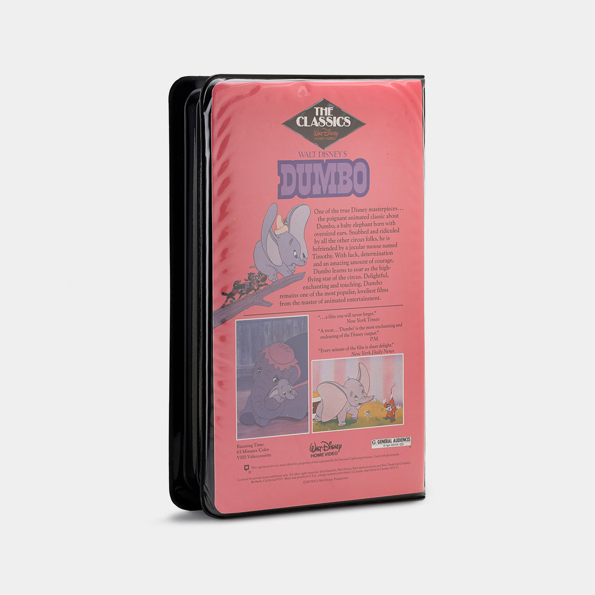 Walt Disney Home Video: Dumbo VHS Tape