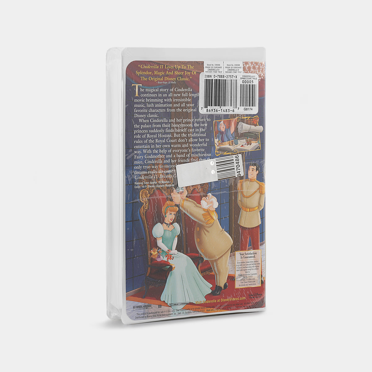 Cinderella II: Dreams Come True (Sealed) VHS Tape