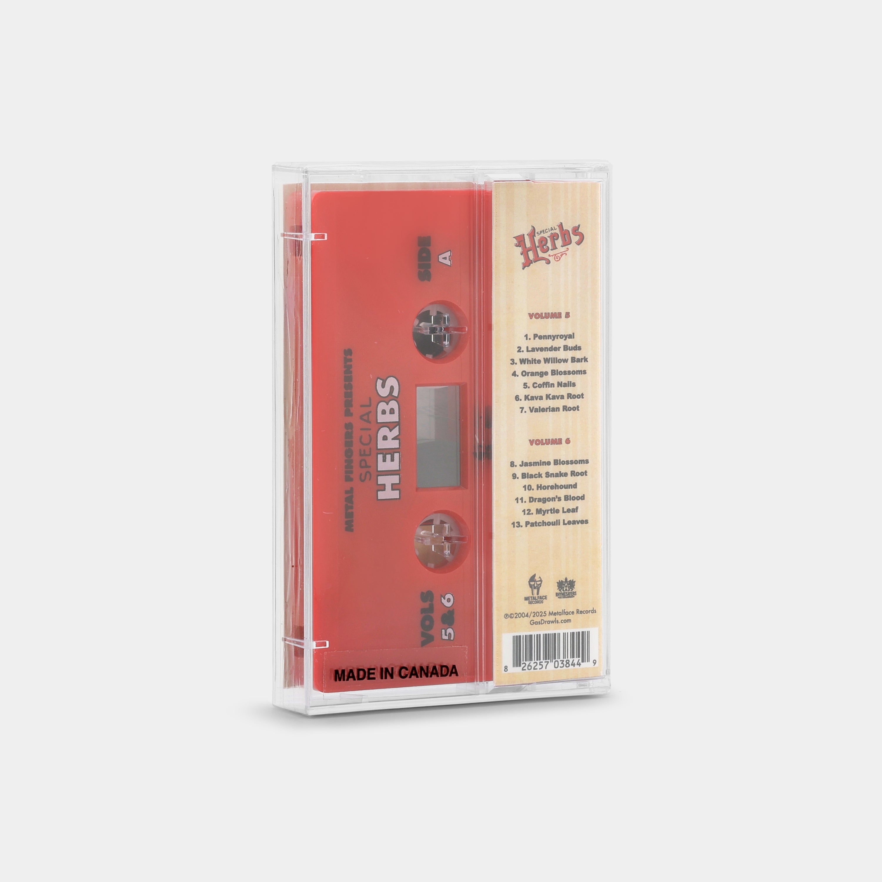MF DOOM - Metal Fingers Presents: Special Herbs Vol. 5 & 6 Cassette Tape