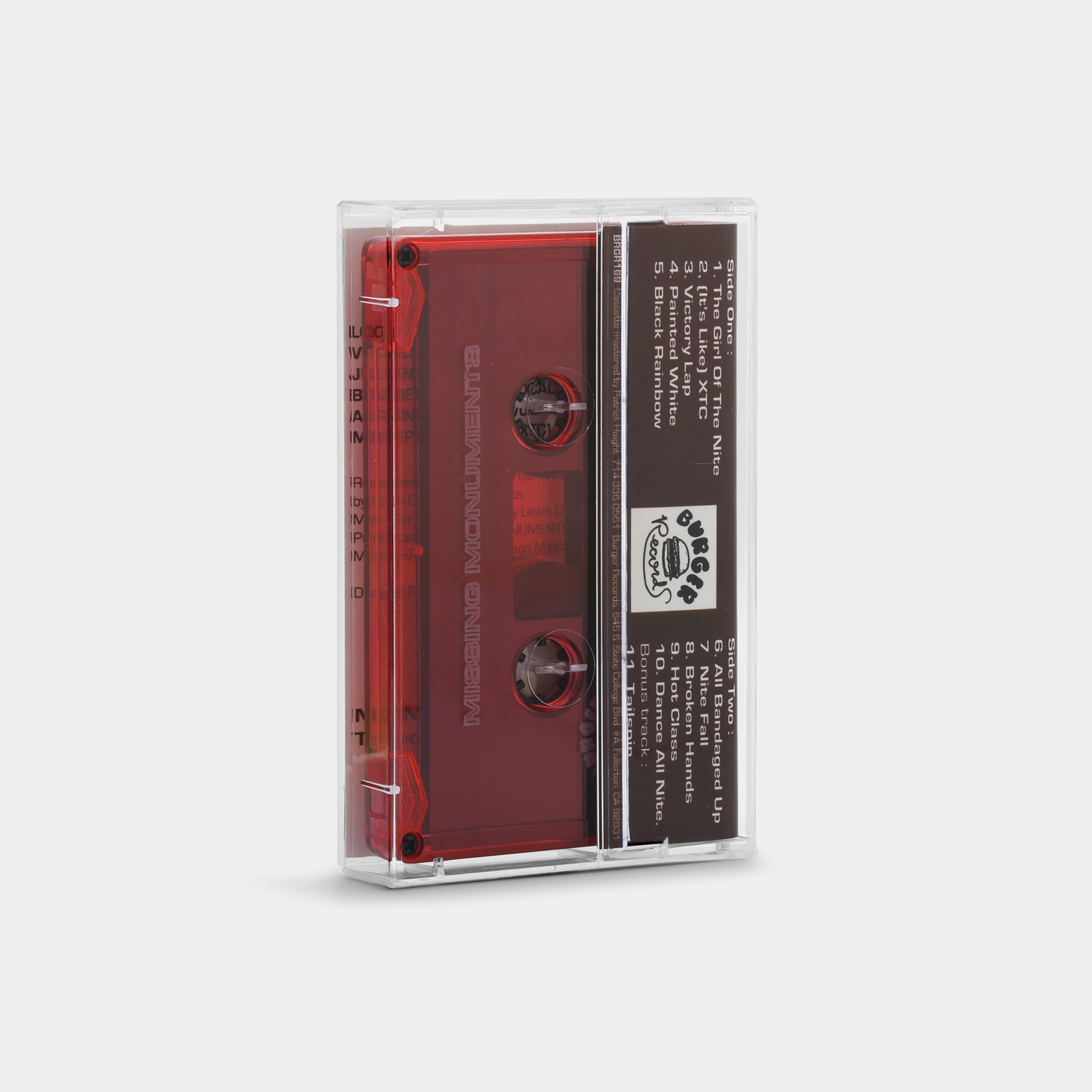 Missing Monuments - Painted White Cassette Tape
