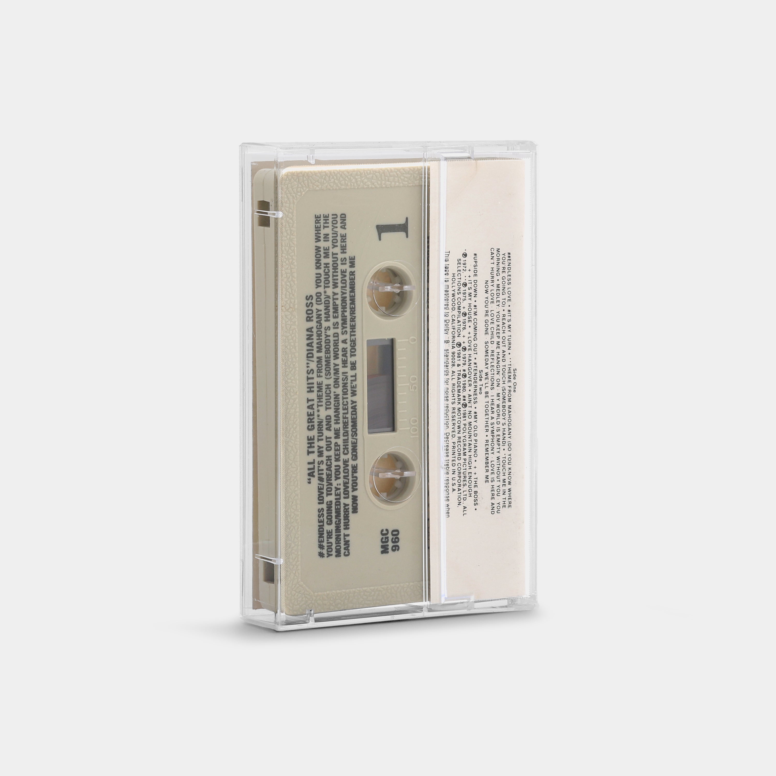Diana Ross - All The Great Hits Cassette Tape