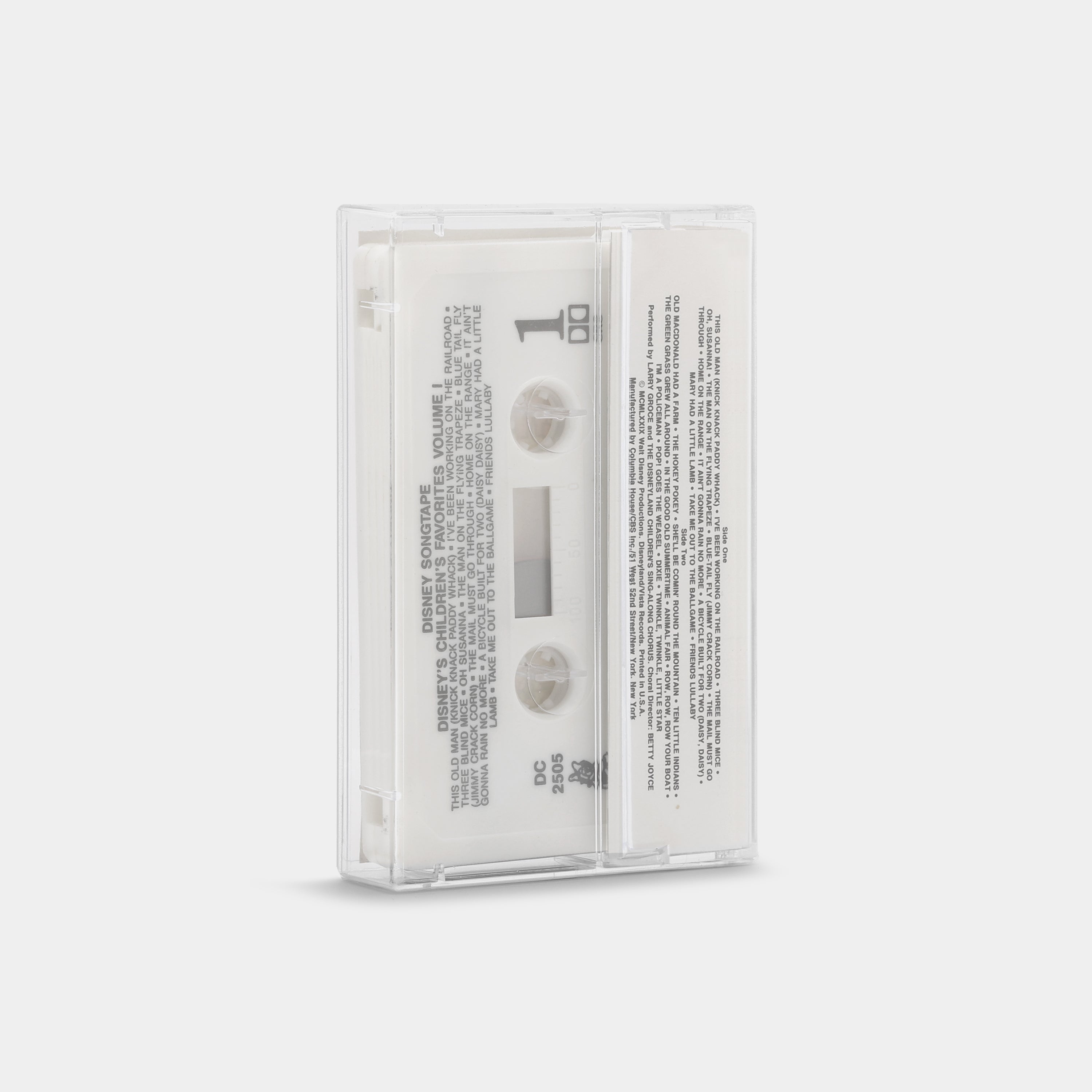 Larry Groce And The Disneyland Children's Sing-Along Chorus - Disney's Children's Favorites Volume I Cassette Tape