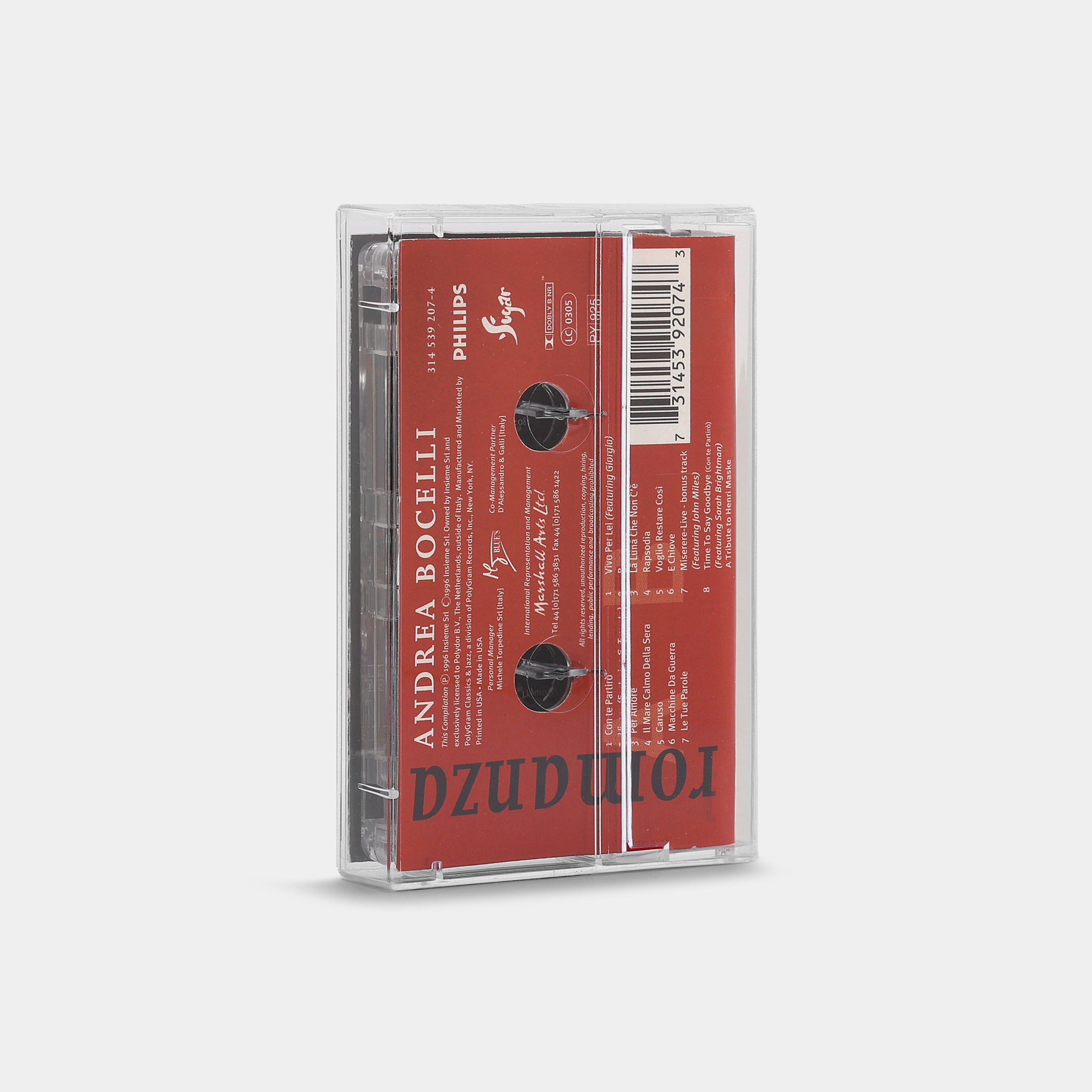 Andrea Bocelli - Romanza Cassette Tape