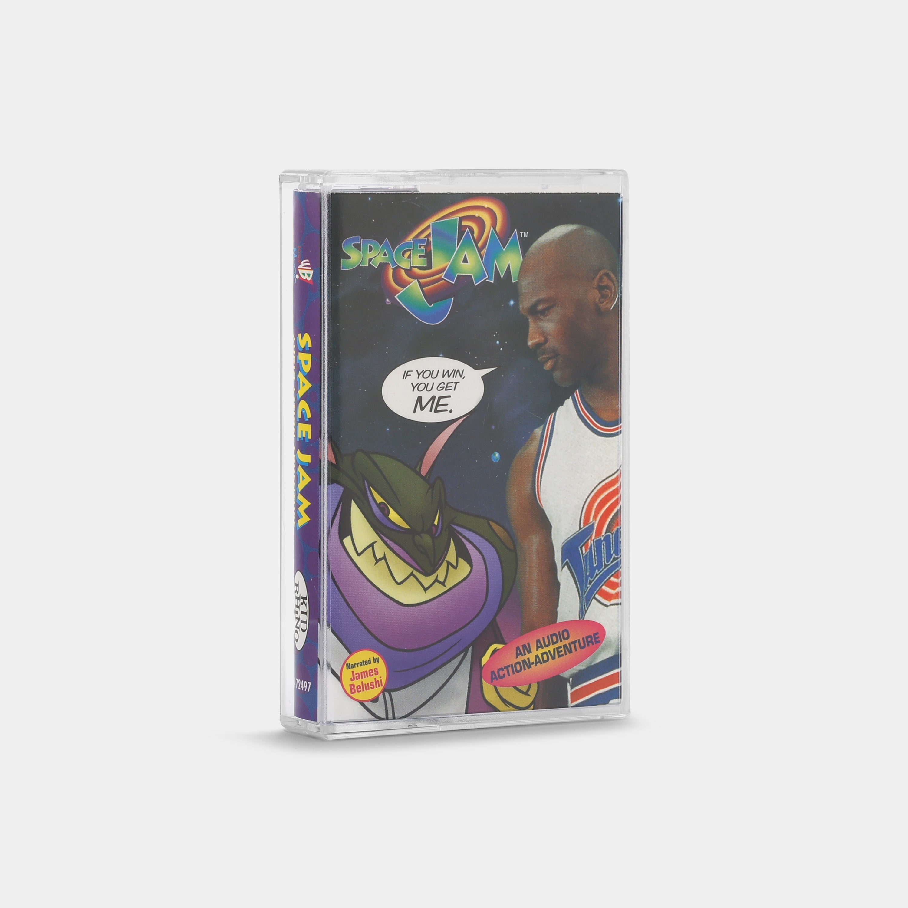 Jim Belushi, Chick Hearn, Danny Devito, Michael Jordan, Bugs Bunny, Looney Tunes - Space Jam Audio Action Adventure Cassette Tape