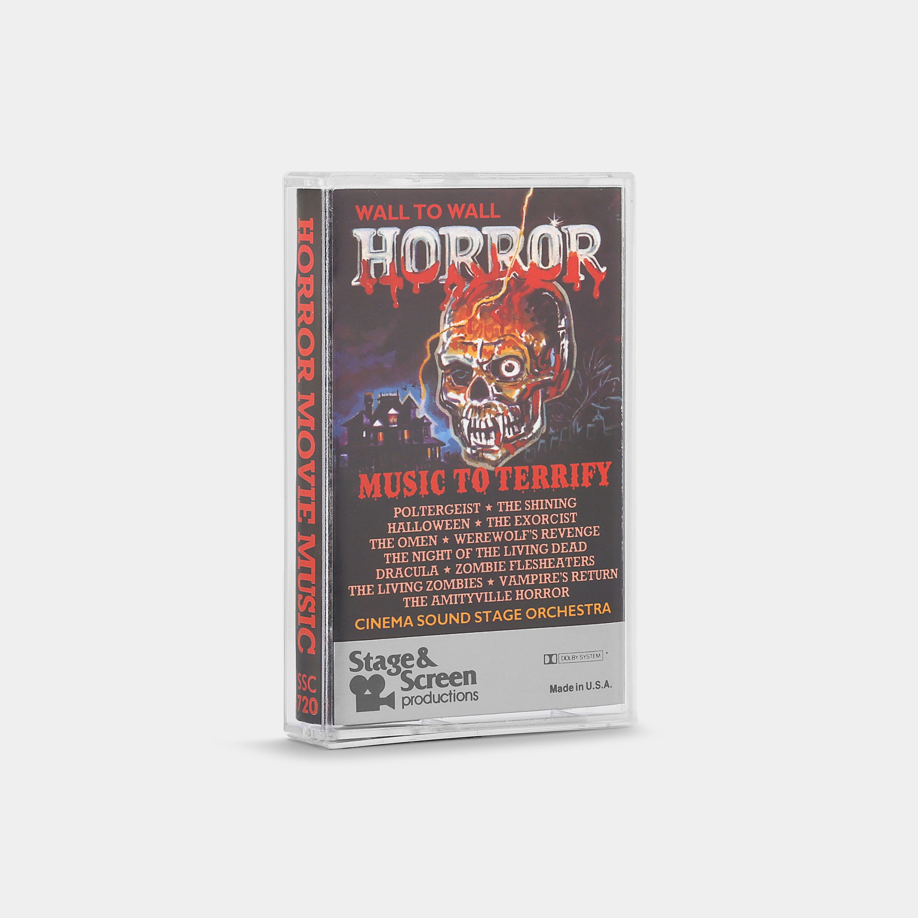Cinema Sound Stage Orchestra - Wall To Wall Horror: Music To Terrify (From Horror Movies) Cassette Tape