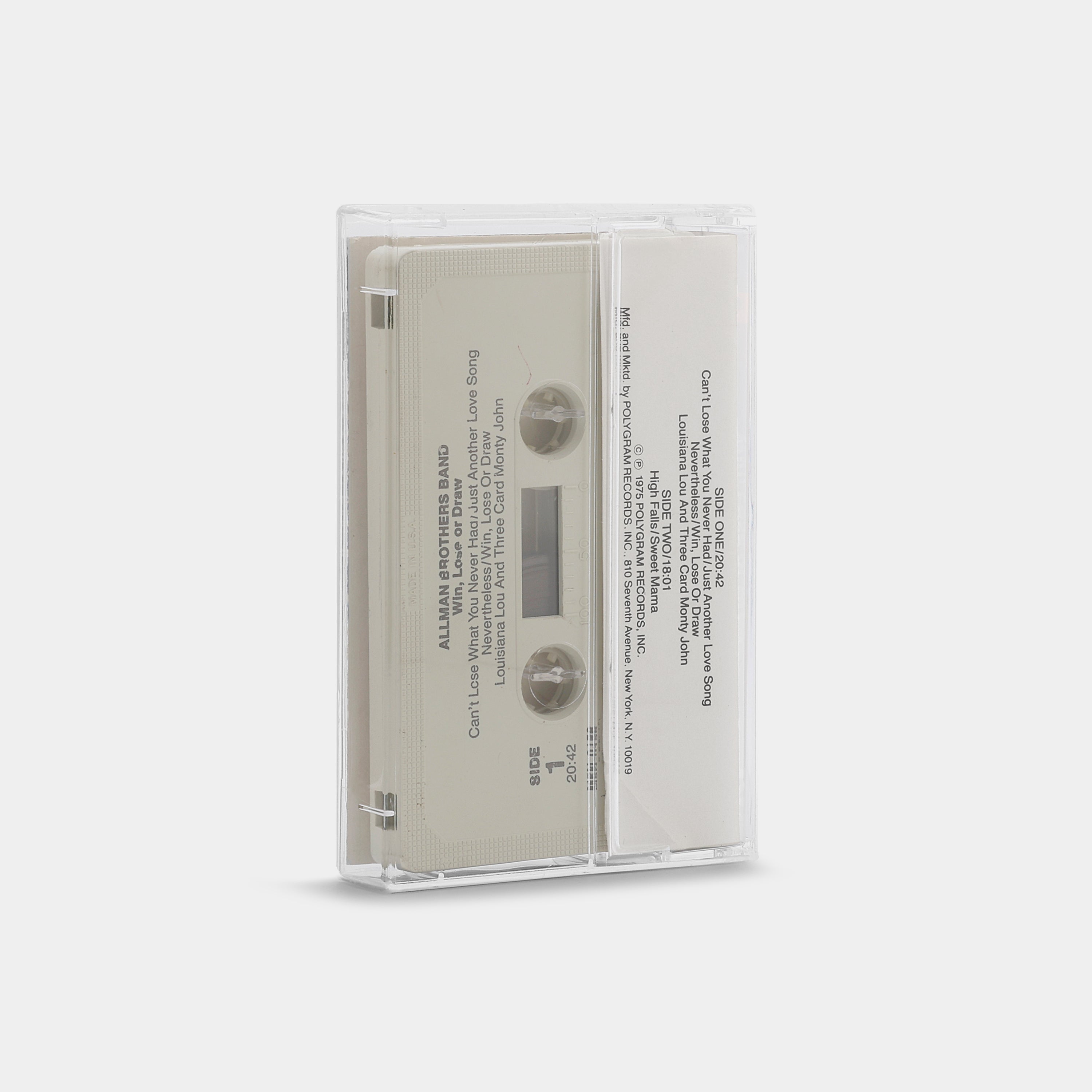 The Allman Brothers Band - Win, Lose Or Draw Cassette Tape
