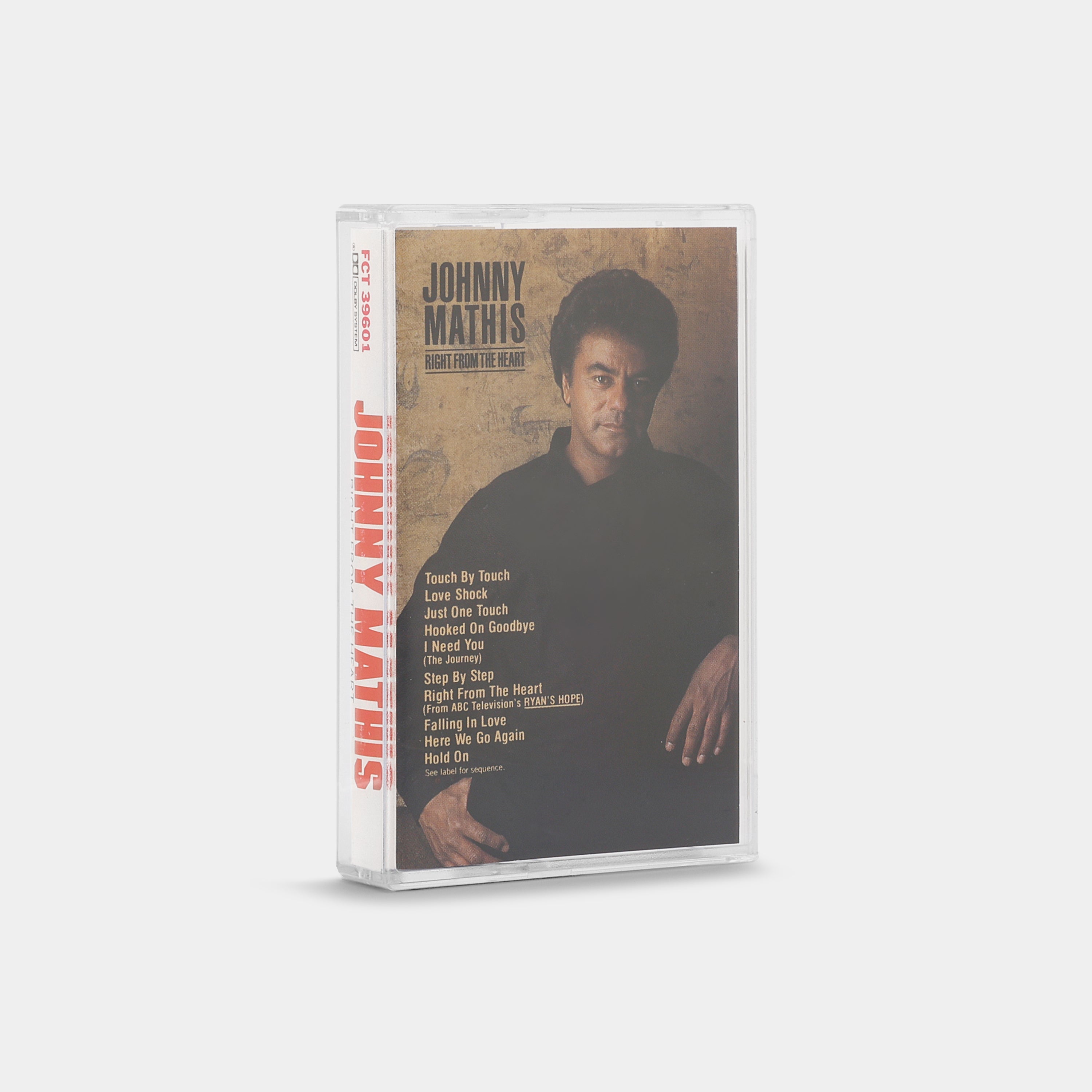 Johnny Mathis - Right From The Heart Cassette Tape