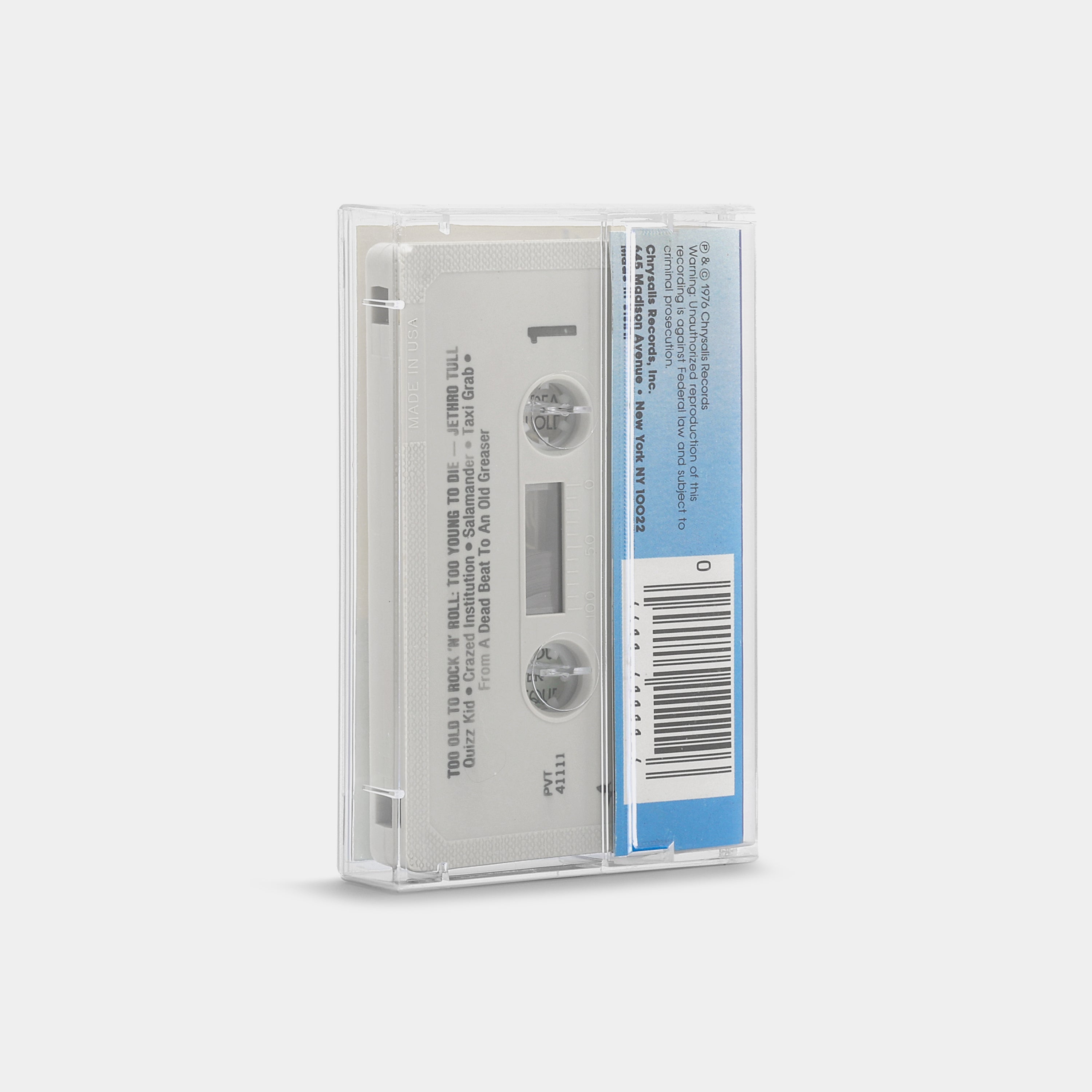 Jethro Tull - Too Old To Rock 'N' Roll: Too Young To Die! Cassette Tape