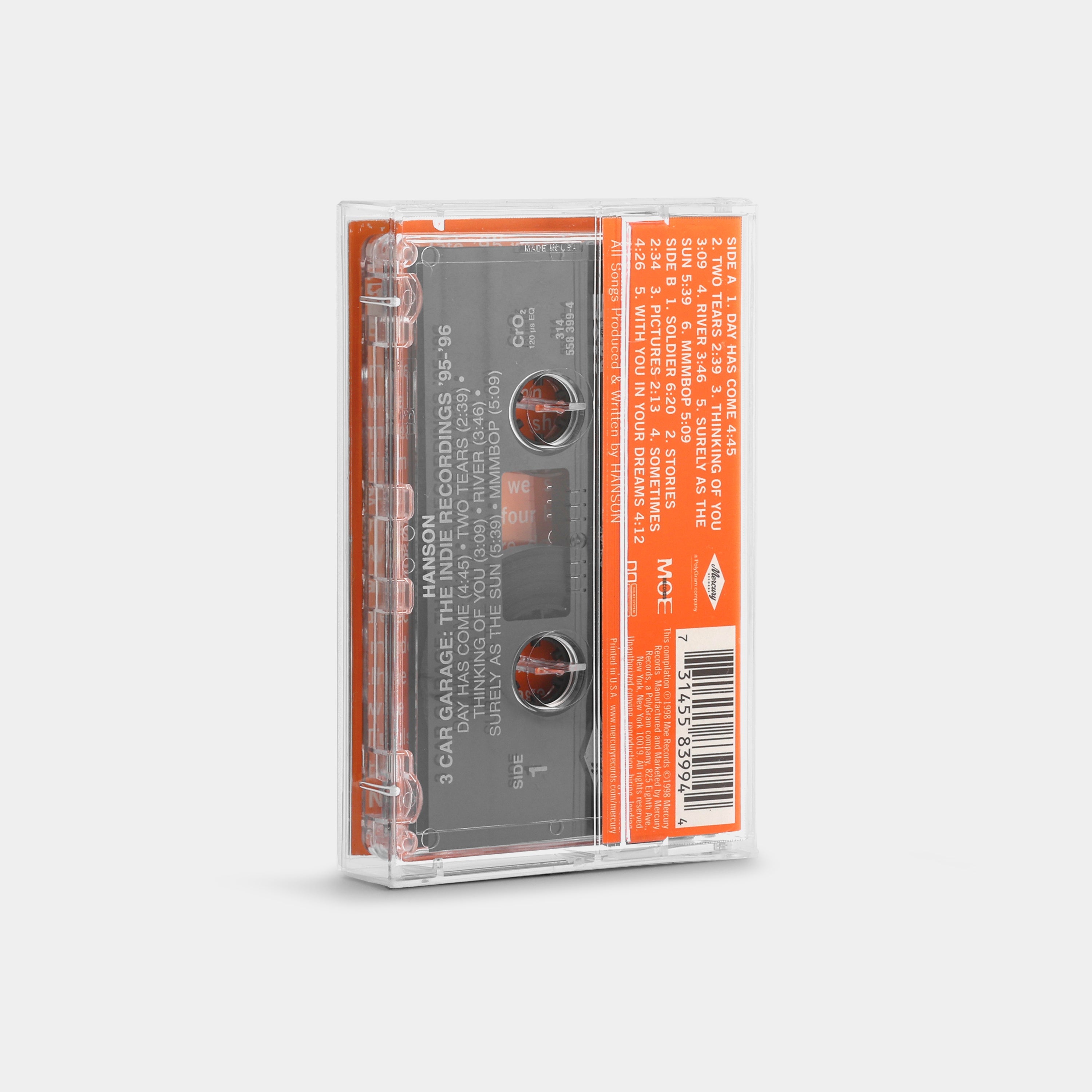 Hanson - 3 Car Garage: The Indie Recordings '95-'96 Cassette Tape