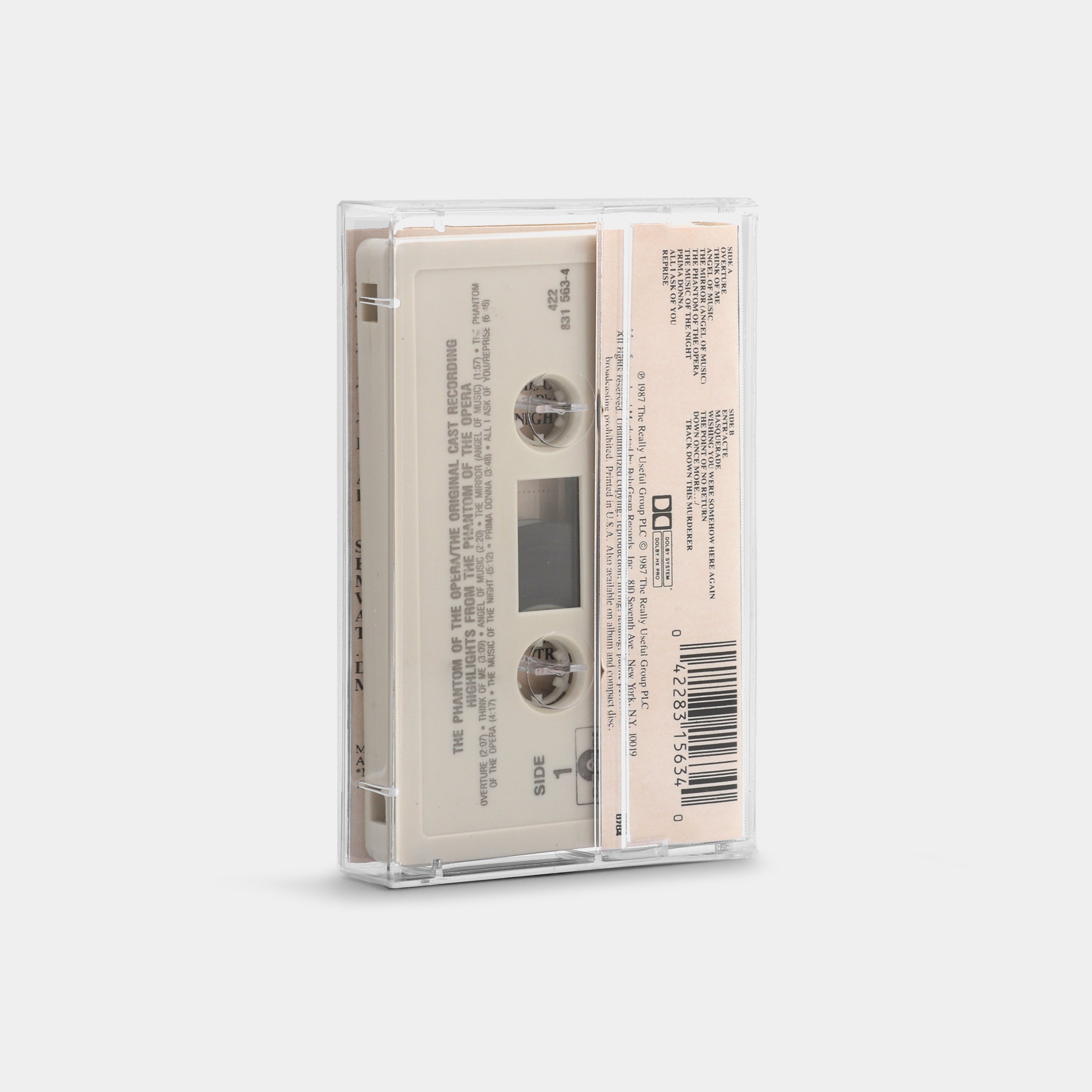 Highlights From The Phantom Of The Opera (The Original Cast Recording) Cassette Tape