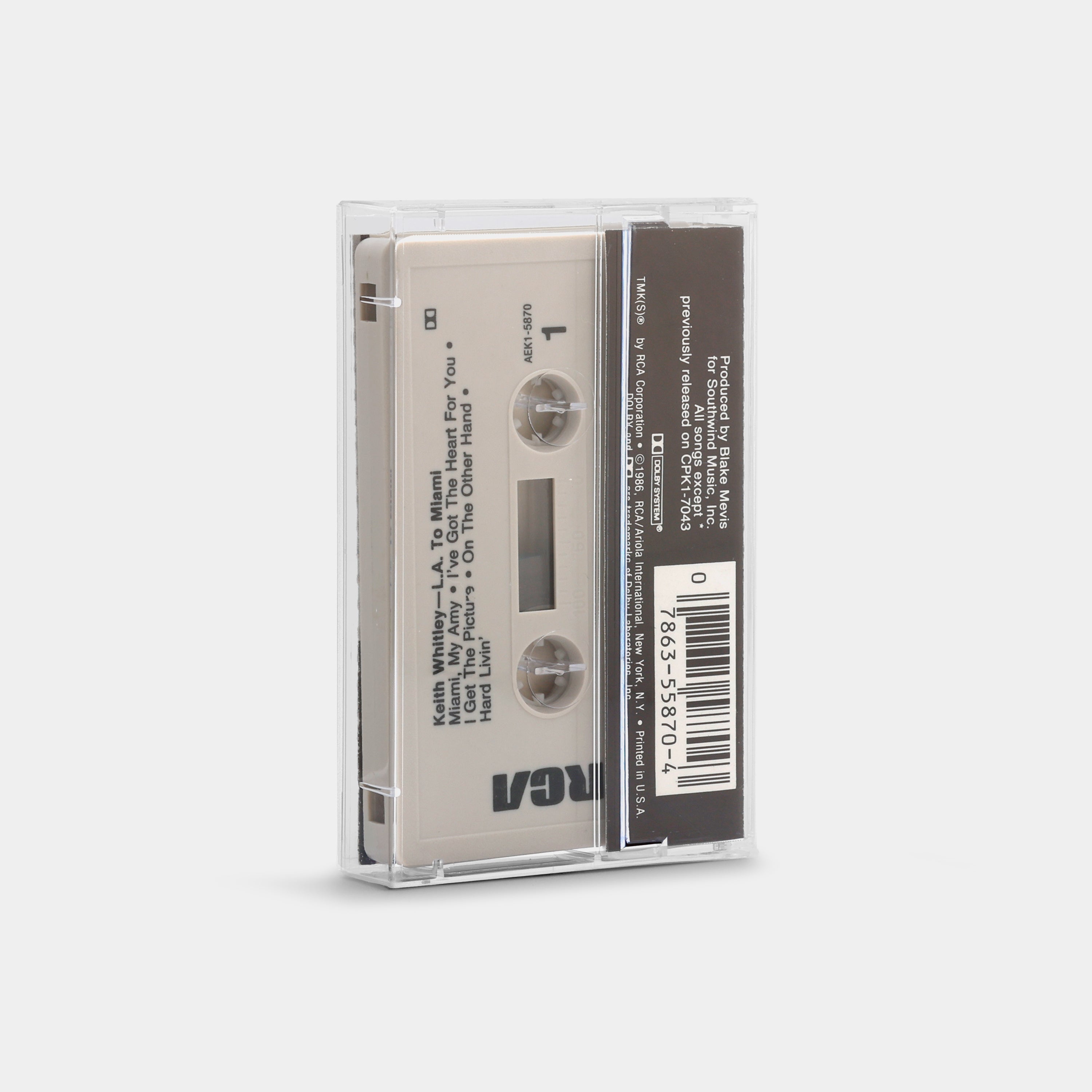 Keith Whitley - L.A. To Miami Cassette Tape