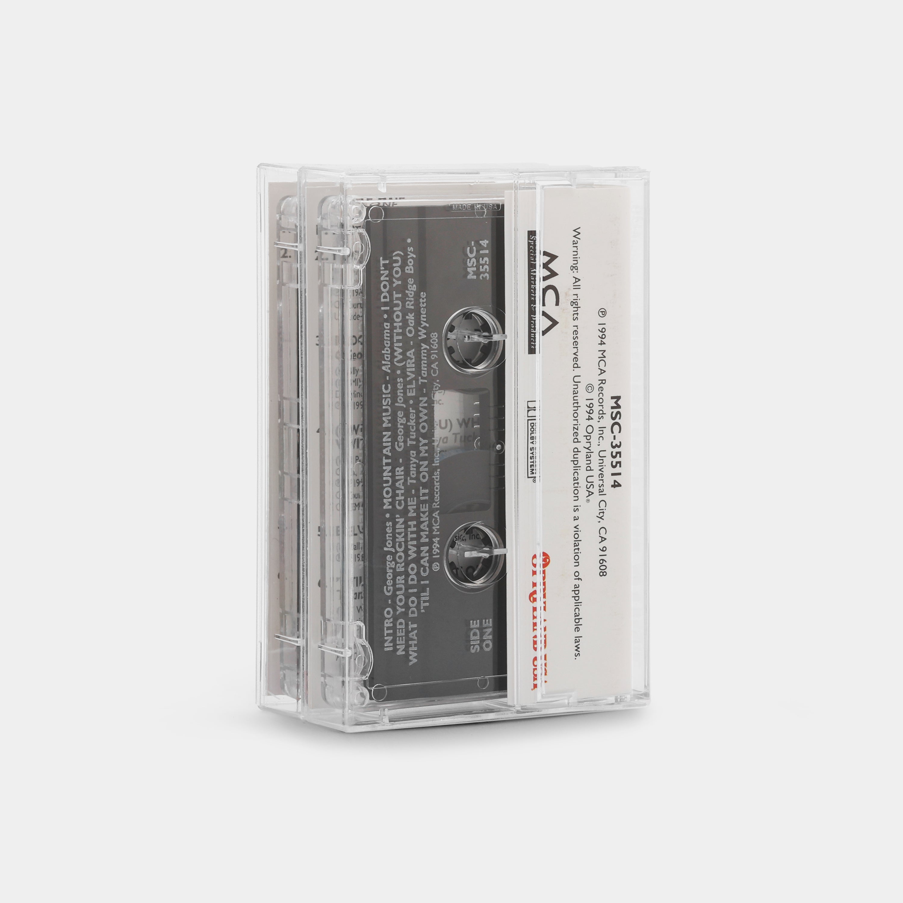 Nashville On Stage Cassette Tape
