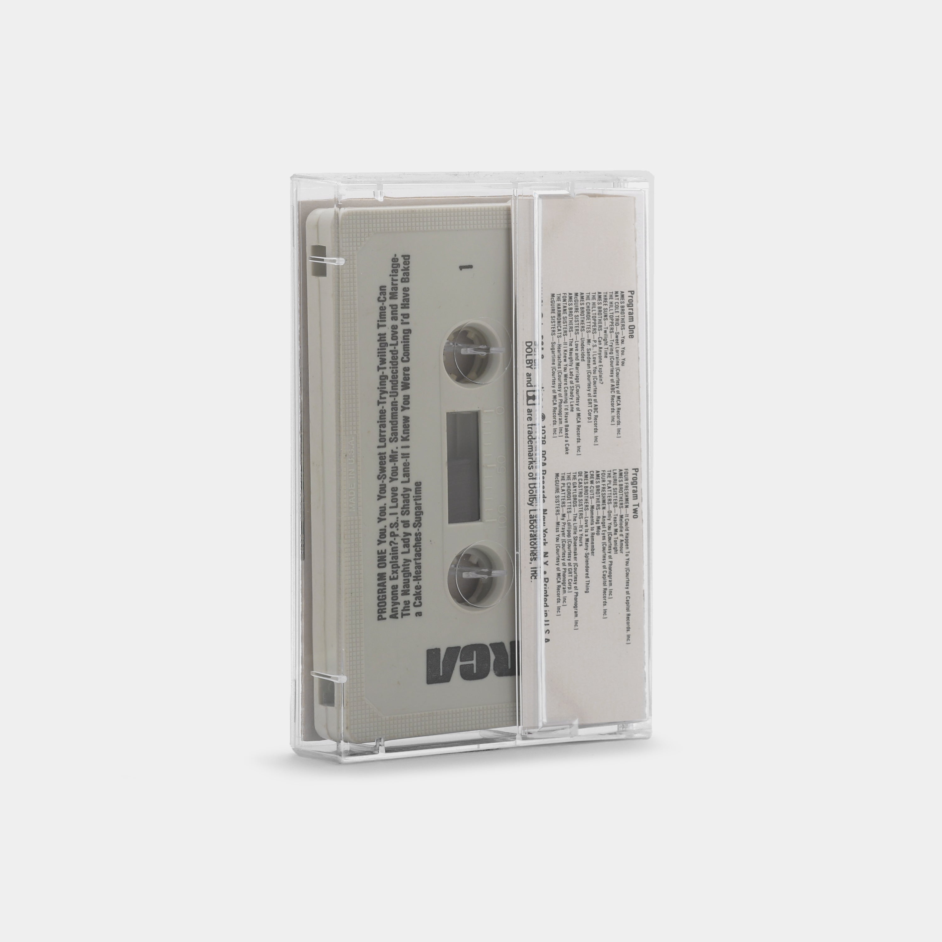 Great Groups Of The '40s & '50s Cassette Tape