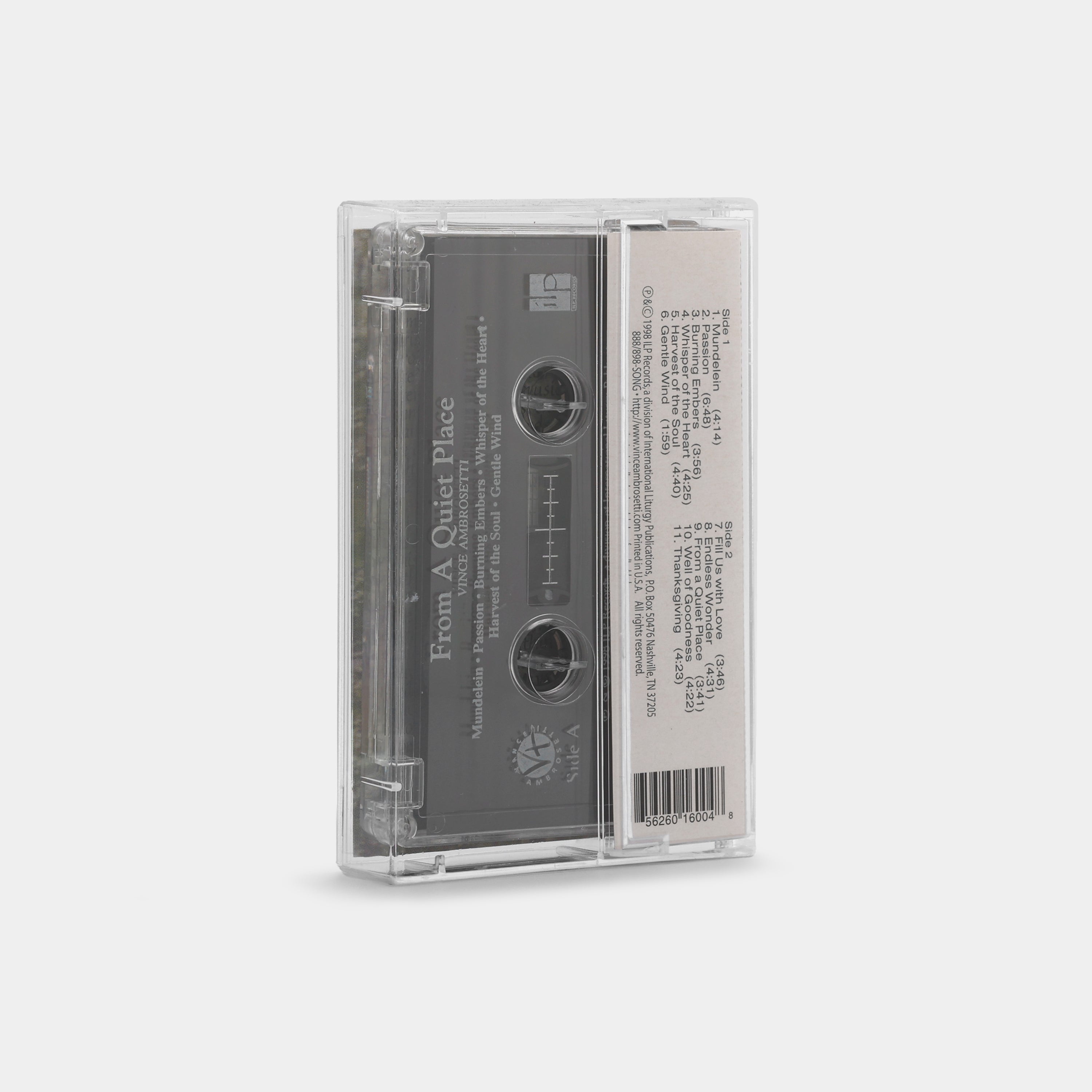 Vince Ambrosetti - From A Quiet Place Cassette Tape