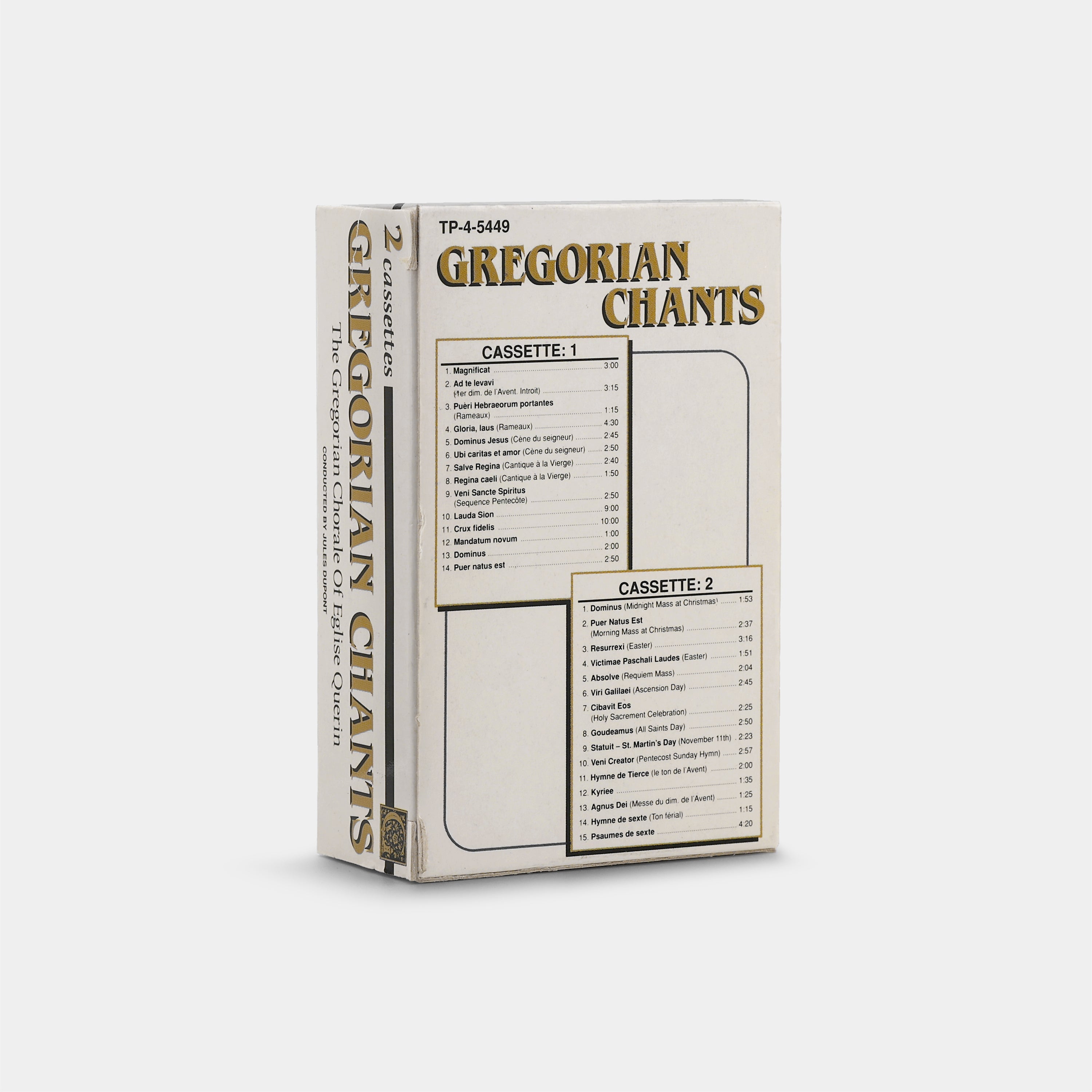 The Gregorian Chorale Of Église Querin - Gregorian Chants Cassette Tape Set