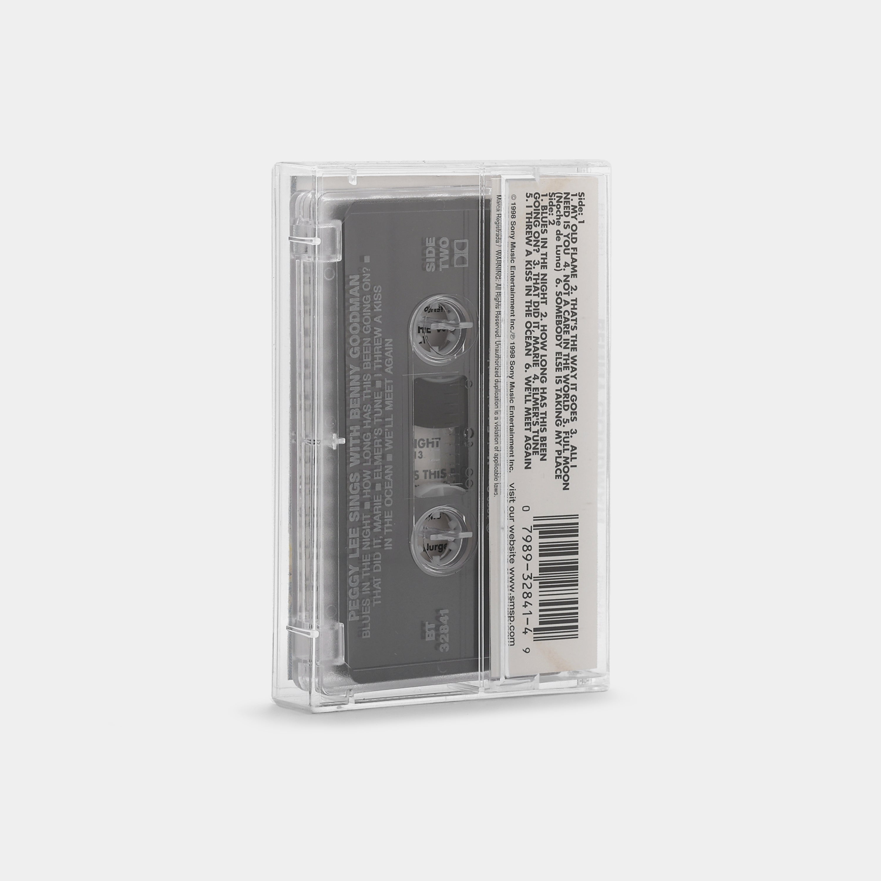 Peggy Lee - Peggy Lee Sings With Benny Goodman Cassette Tape