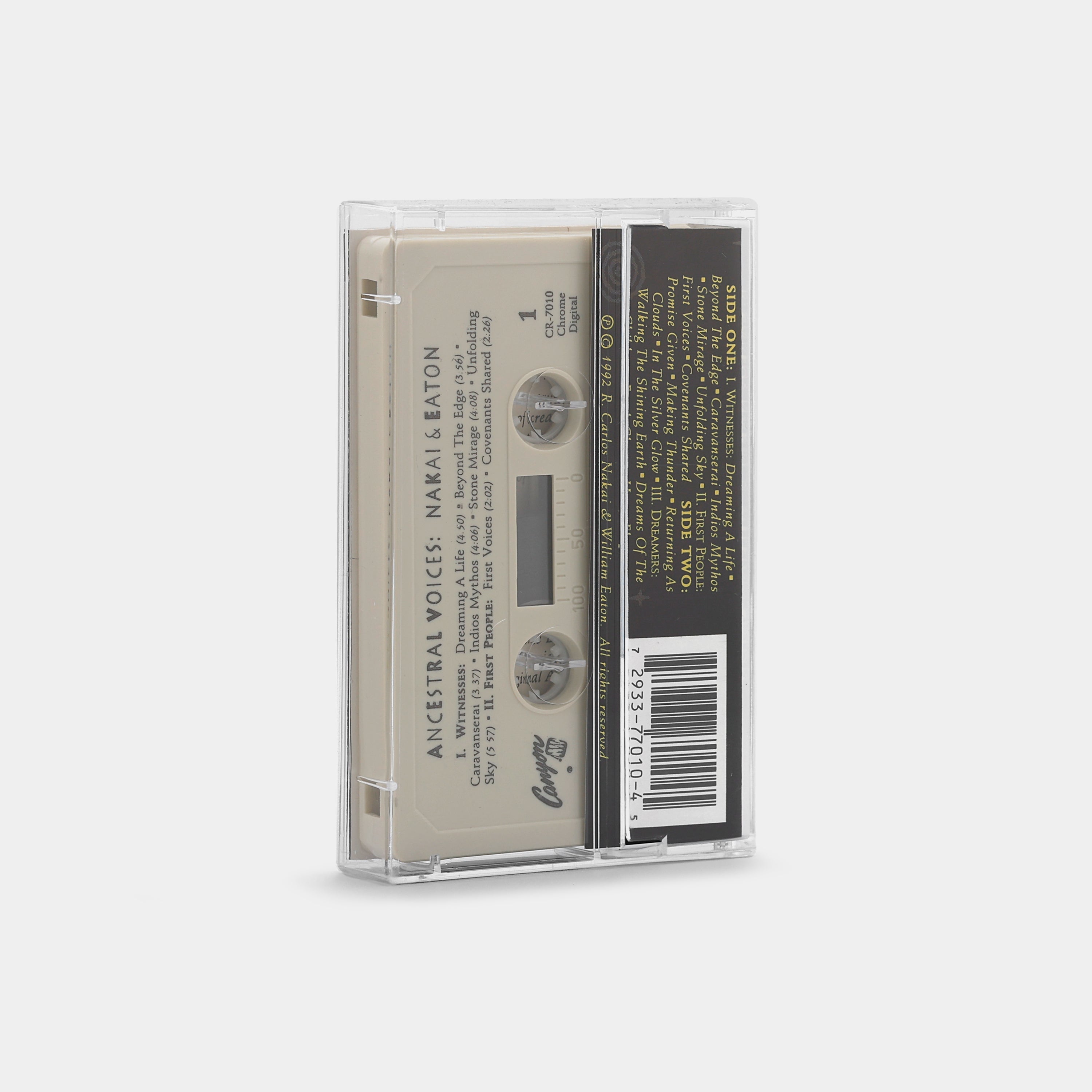 R. Carlos Nakai & William Eaton With The Black Lodge Singers - Ancestral Voices Cassette Tape