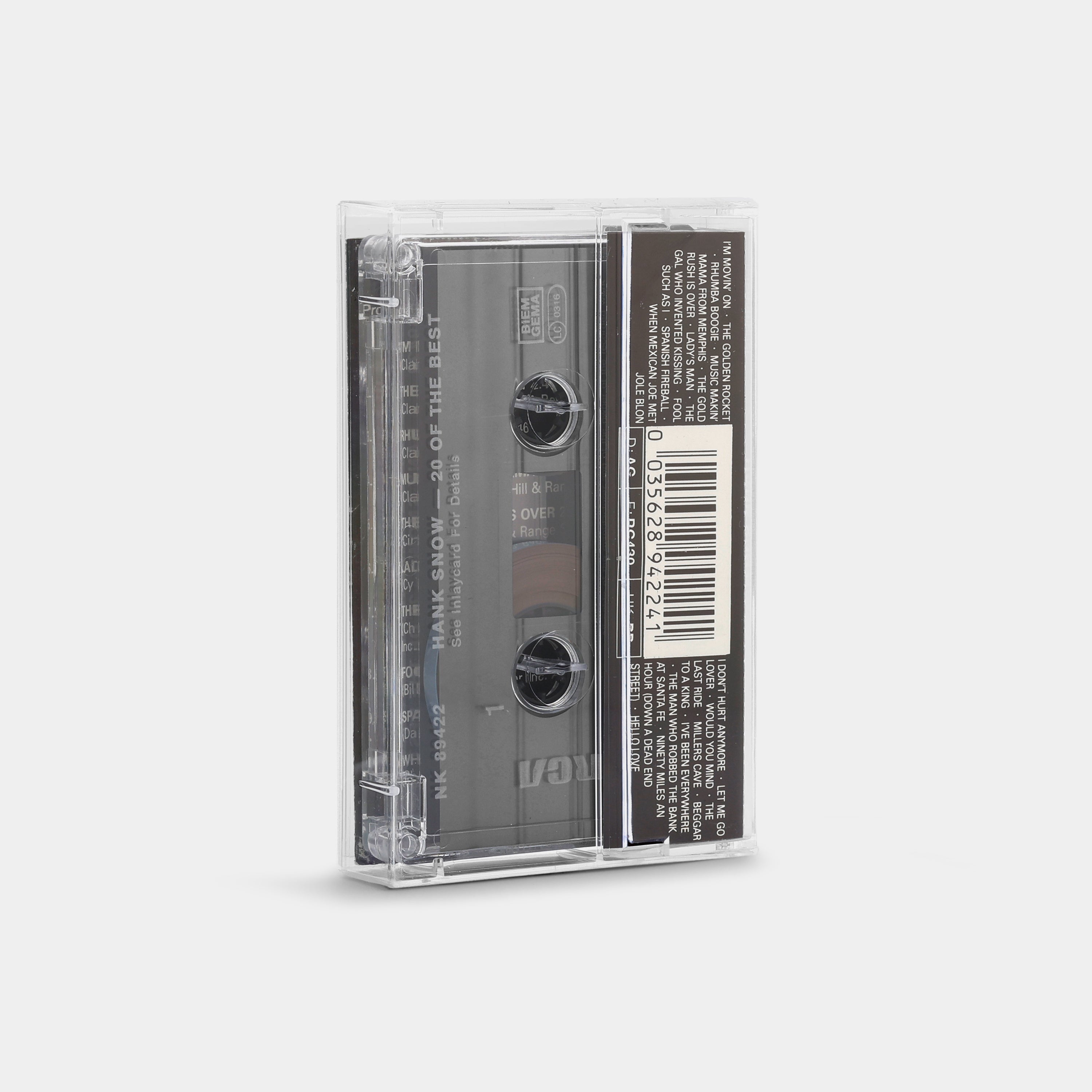 Hank Snow - 20 Of The Best Cassette Tape
