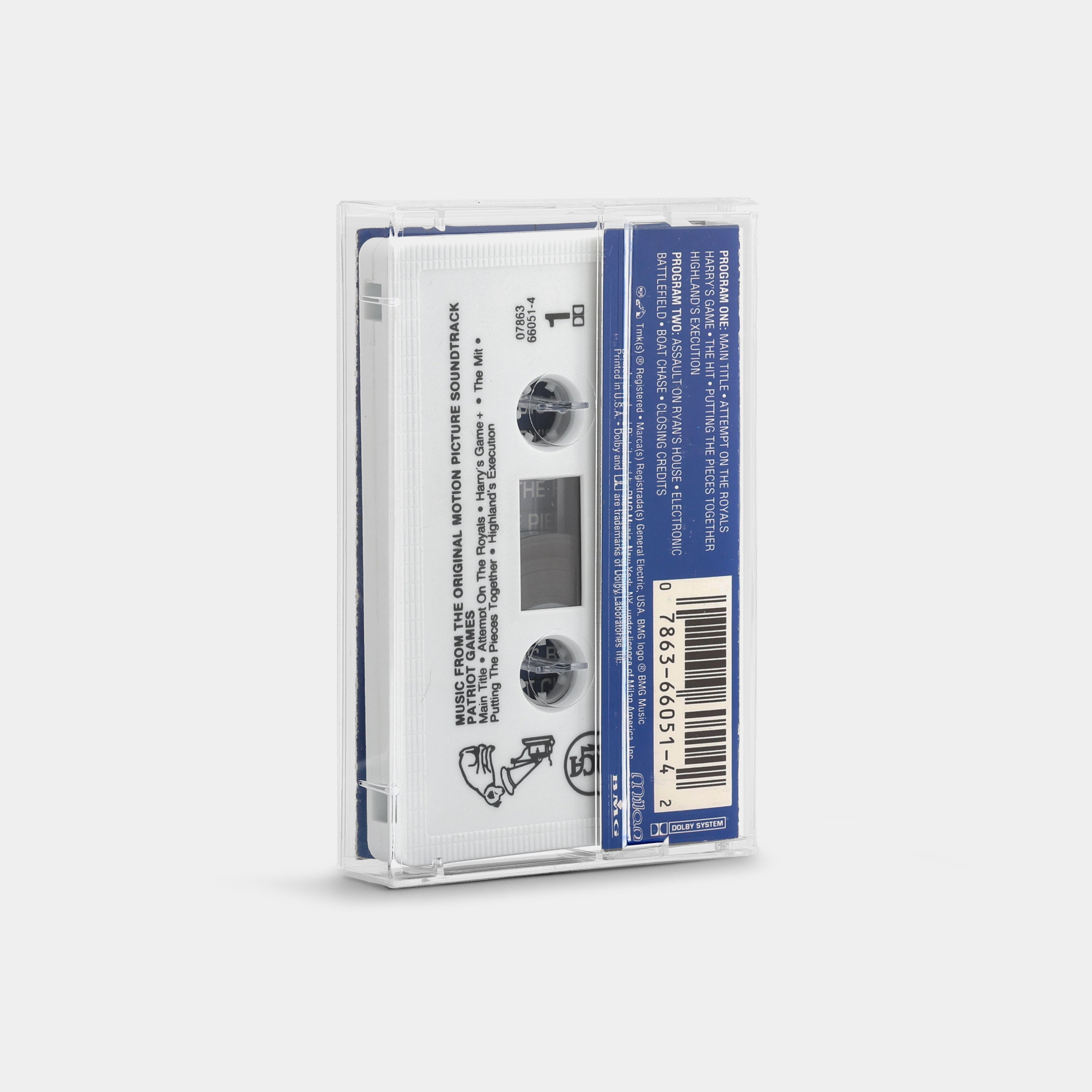 James Horner - Patriot Games (Music From The Original Motion Picture Soundtrack) Cassette Tape