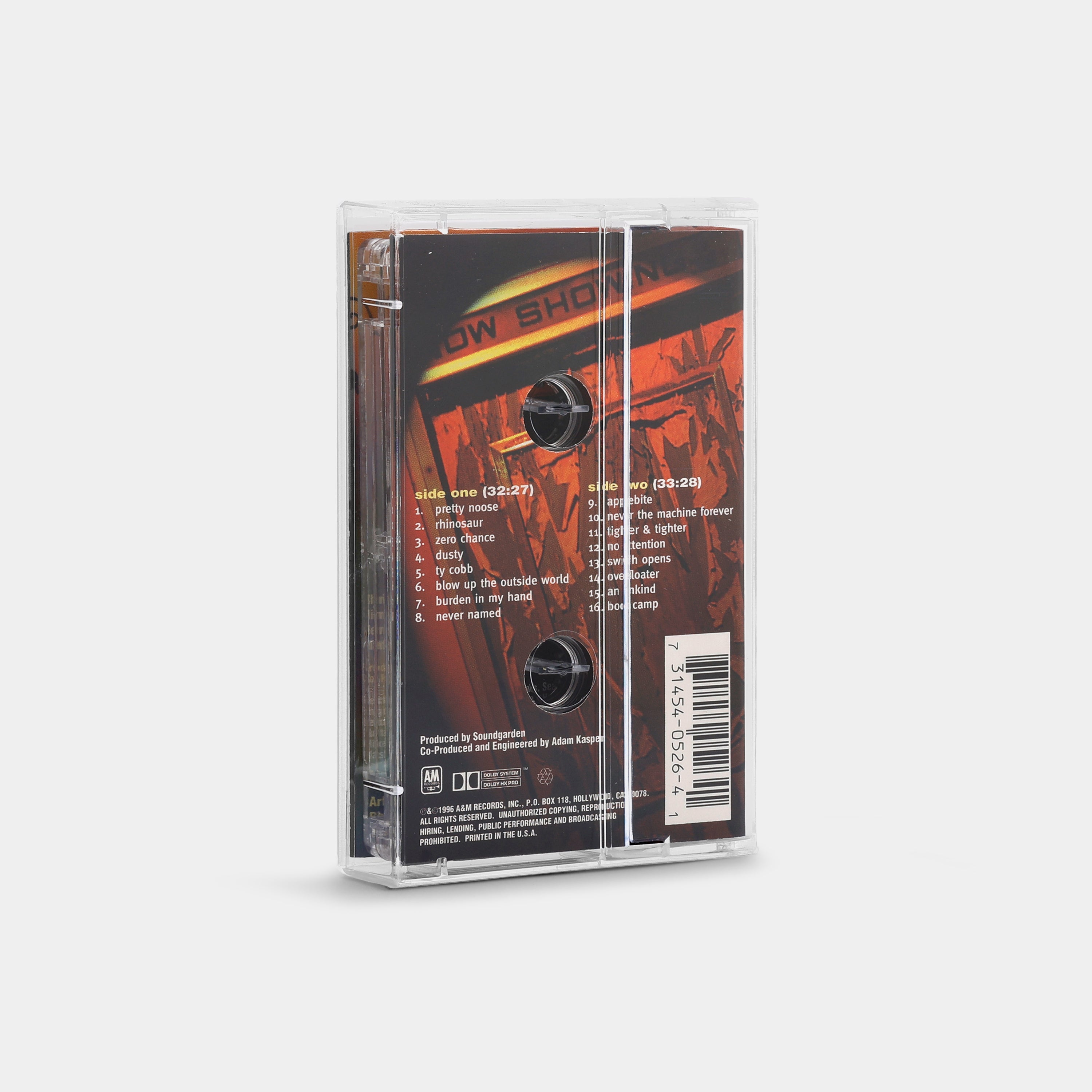 Soundgarden - Down On The Upside Cassette Tape