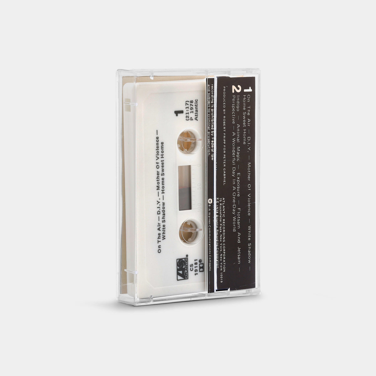 Peter Gabriel - Peter Gabriel (Scratch) Cassette Tape
