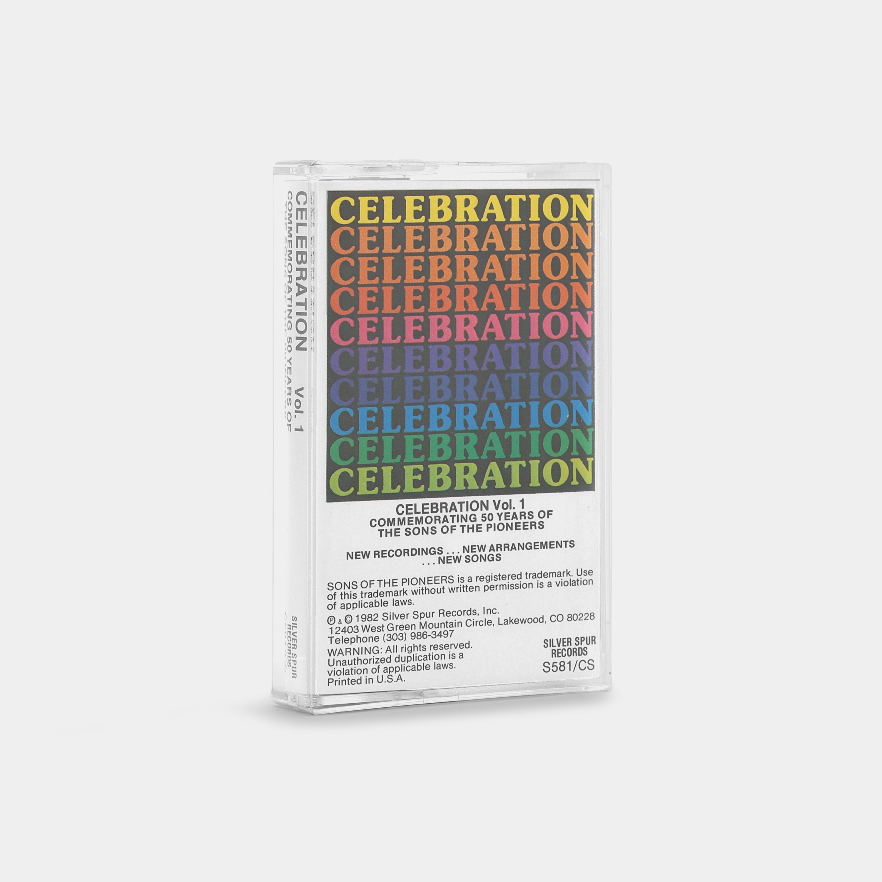 The Sons Of The Pioneers - Celebration Vol. 1 - Commemorating 50 Years Of The Sons Of The Pioneers Cassette Tape
