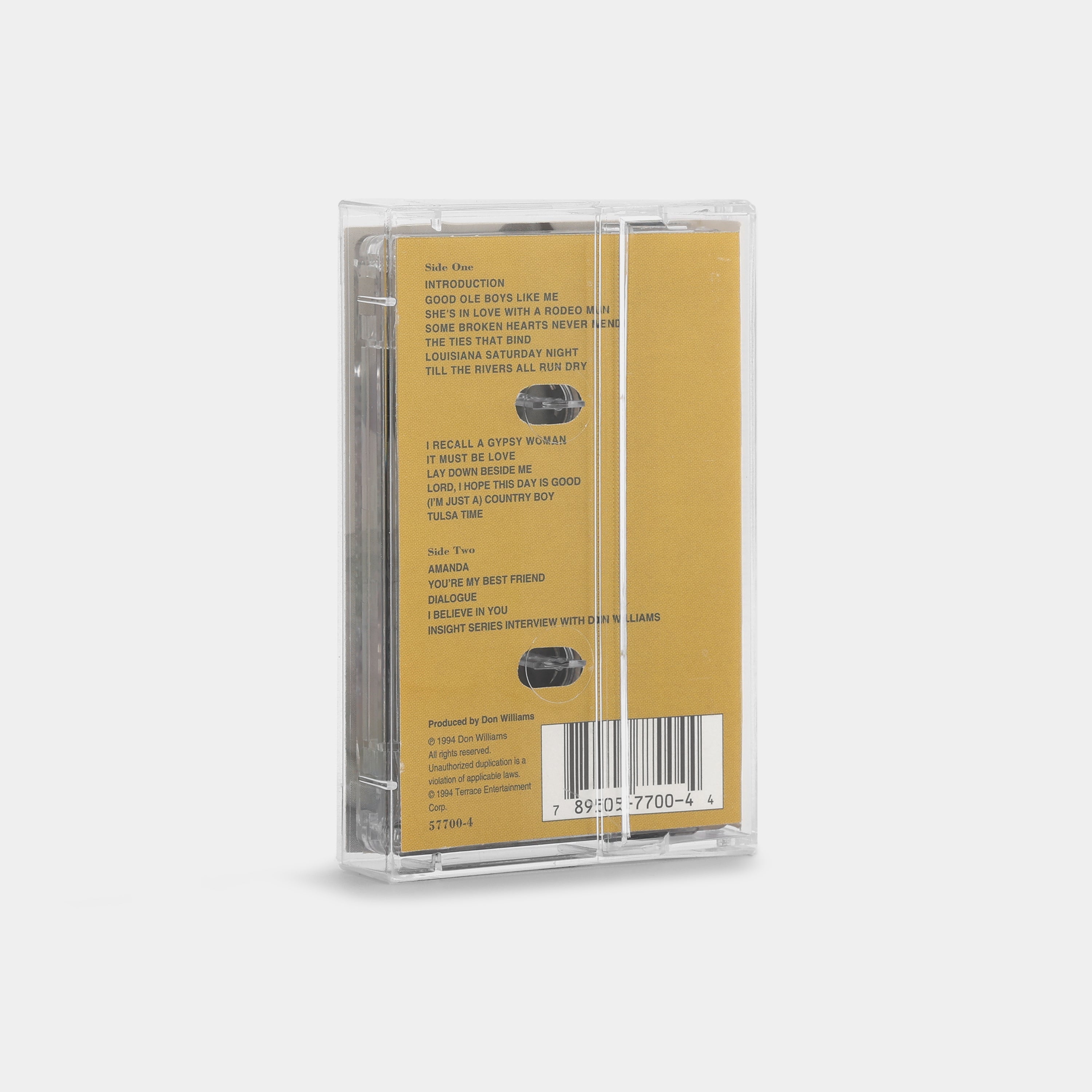 Don Williams - An Evening With Don Williams: Best Of Live Cassette Tape