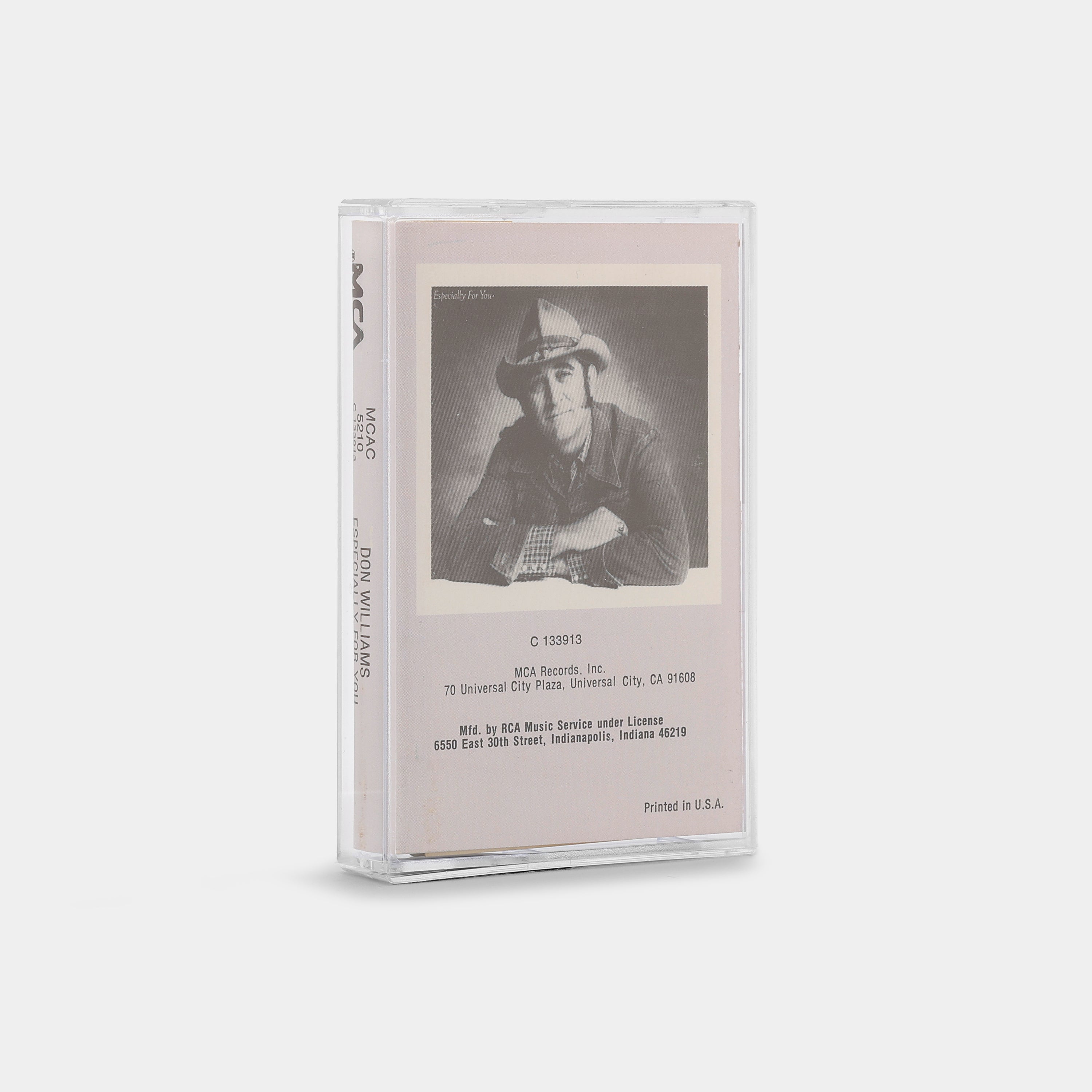 Don Williams - Especially For You Cassette Tape
