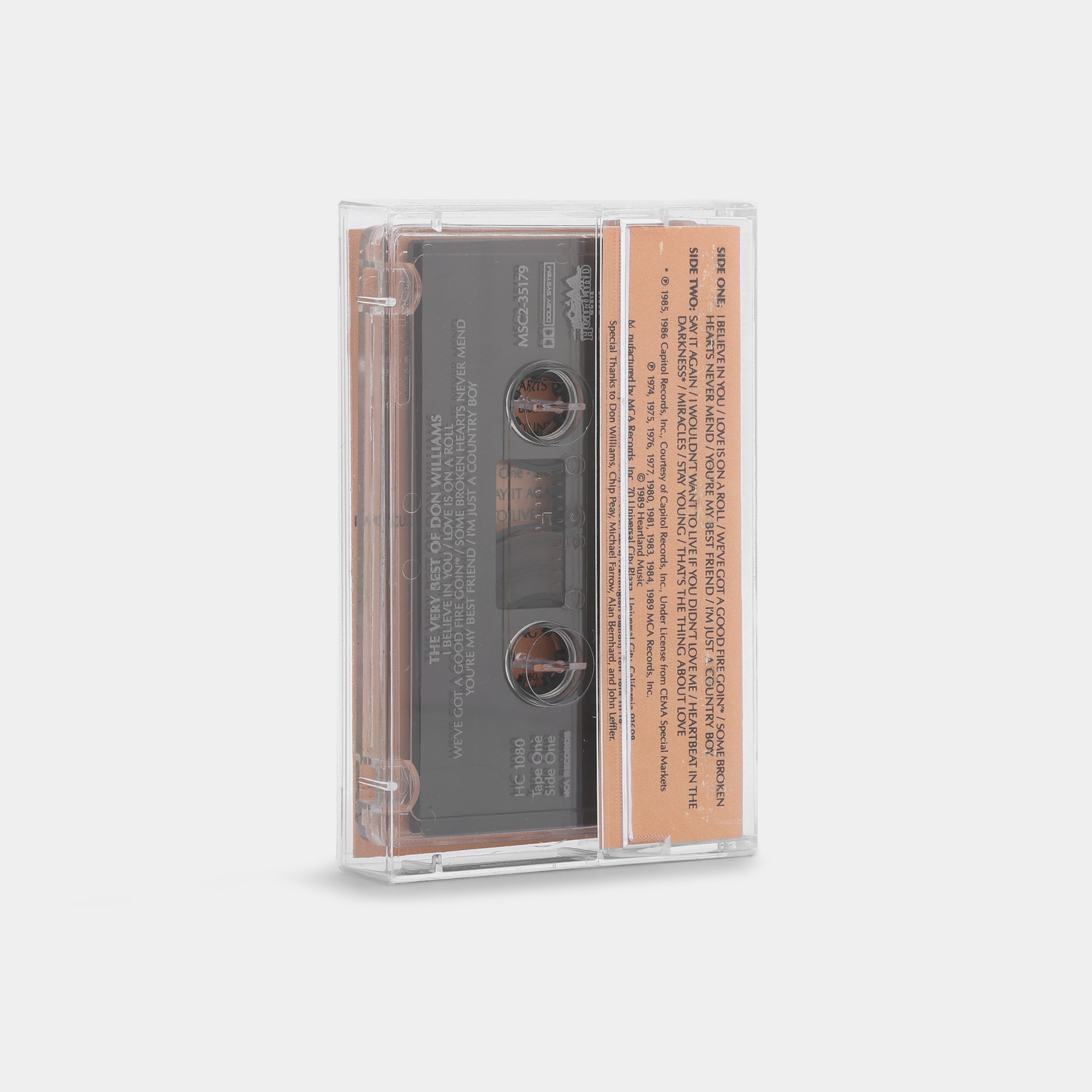 Don Williams - The Very Best Of Don Williams (Tape One) Cassette Tape