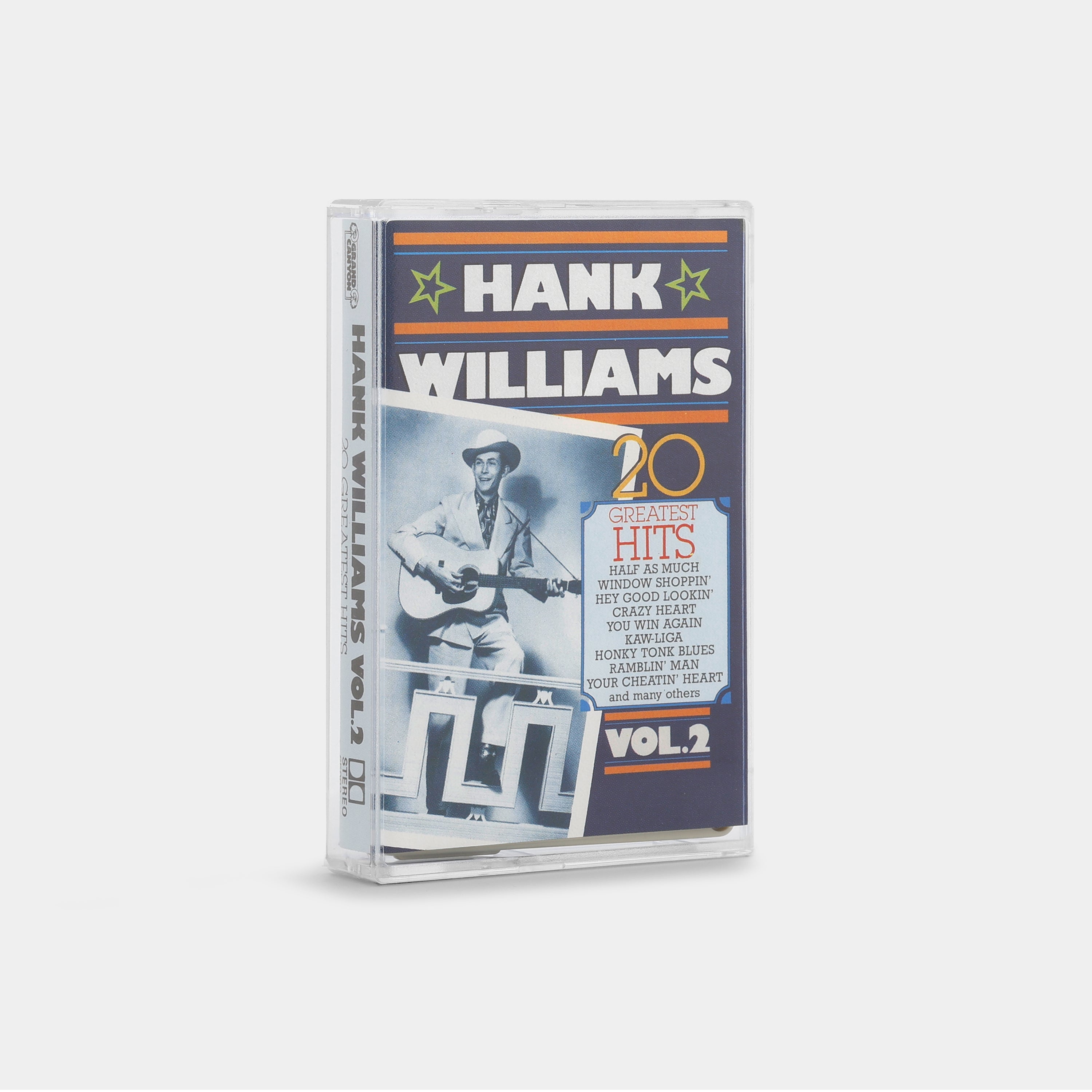Hank Williams - 20 Greatest Hits Vol. 2 Cassette Tape