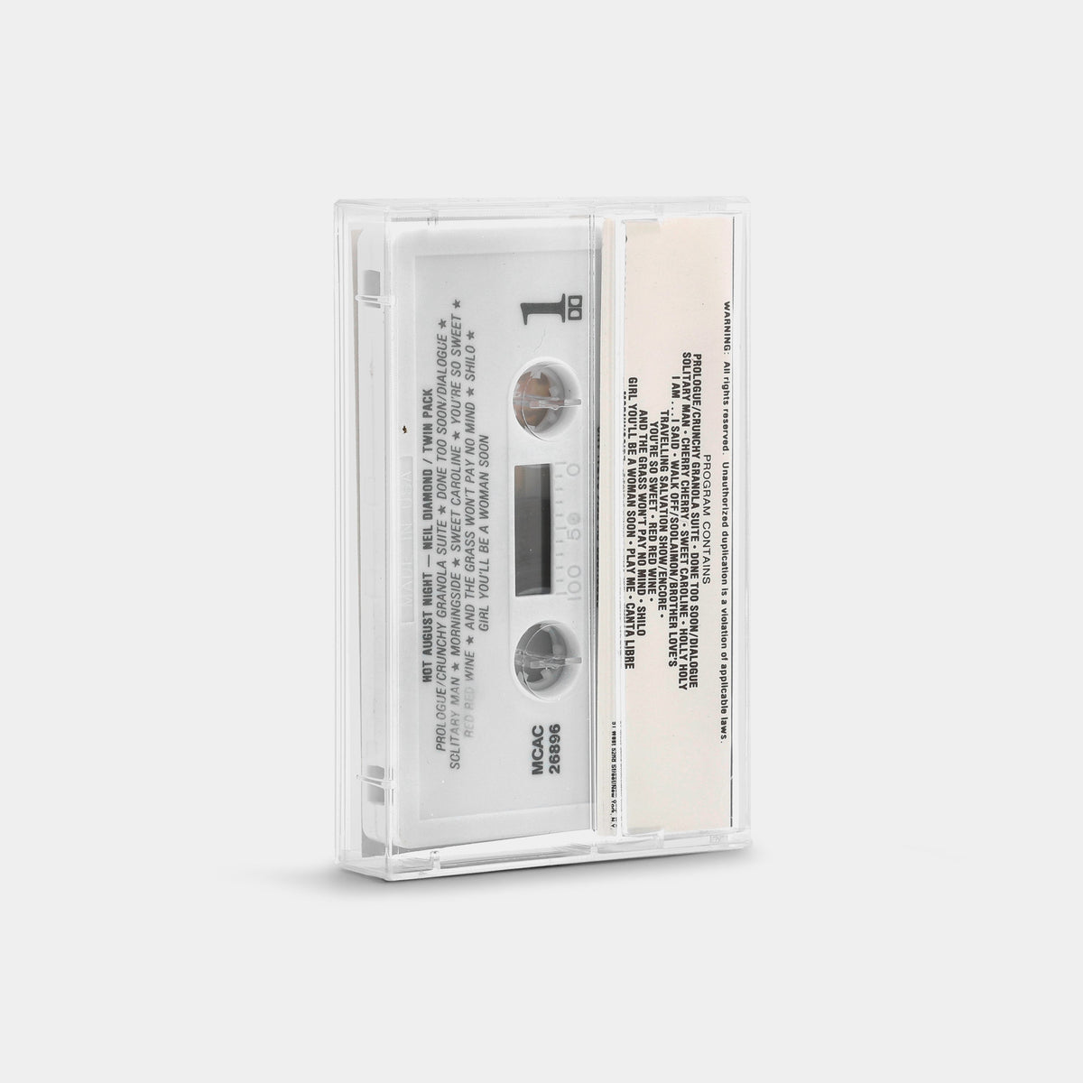 Neil Diamond - Hot August Night Cassette Tape